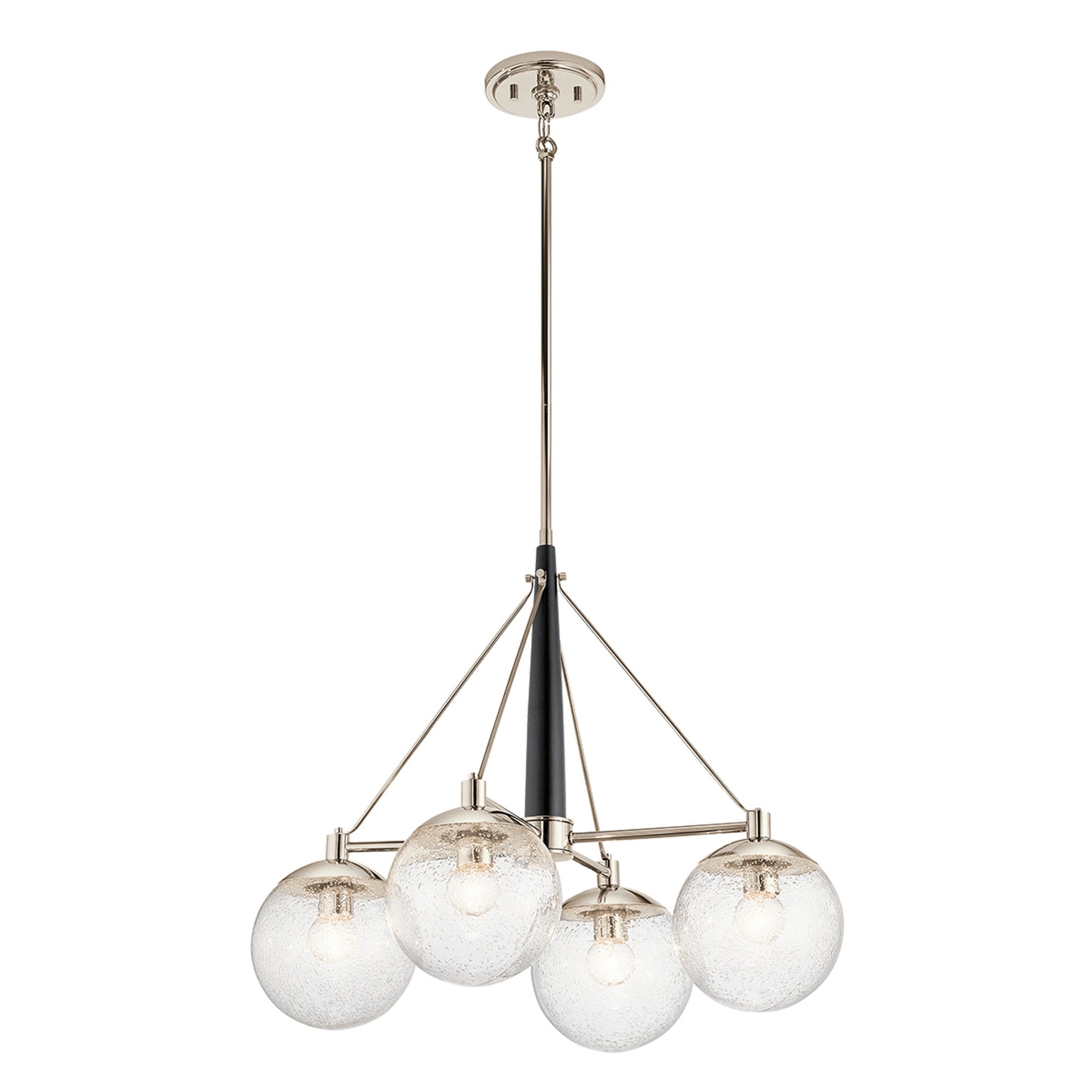 Quintiesse Marilyn 4 Light Chandelier - Polished Nickel