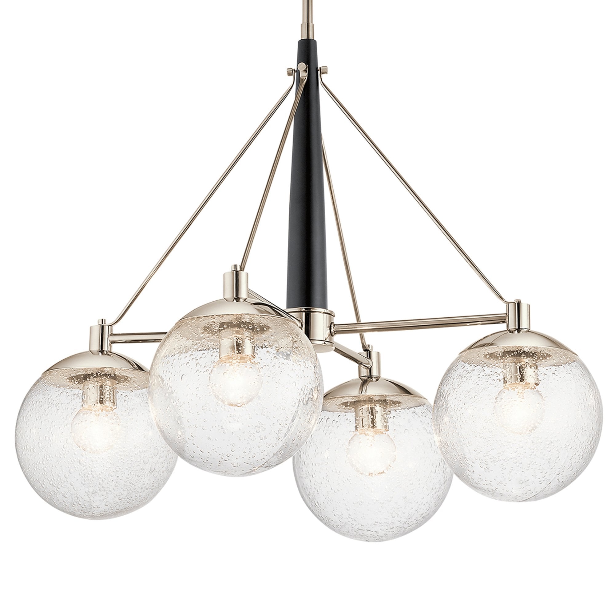 Quintiesse Marilyn 4 Light Chandelier - Polished Nickel