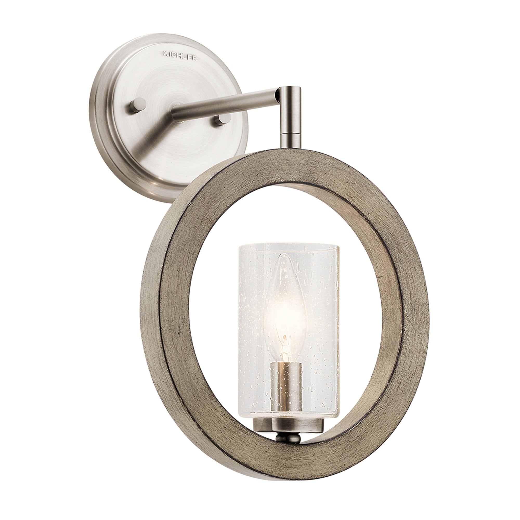 Kichler Grand Bank Wall Light / Mini-Pendant / Semi-Flush - Distressed Antique Grey