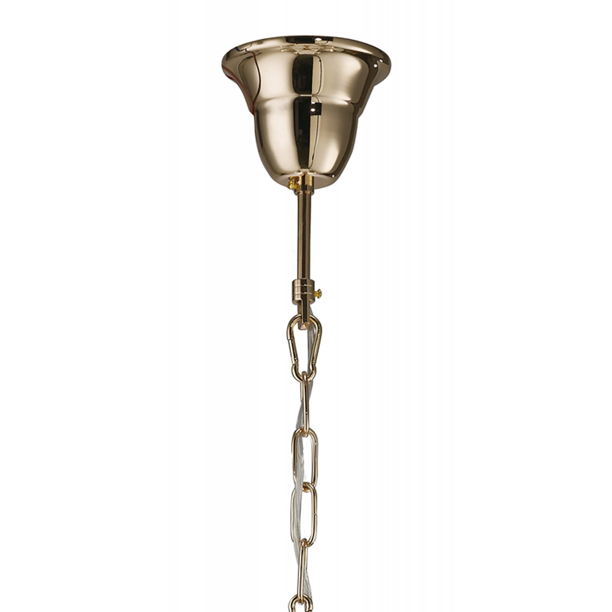 Diyas IL32065 Vela Pendant 5 Light French Gold/Crystal