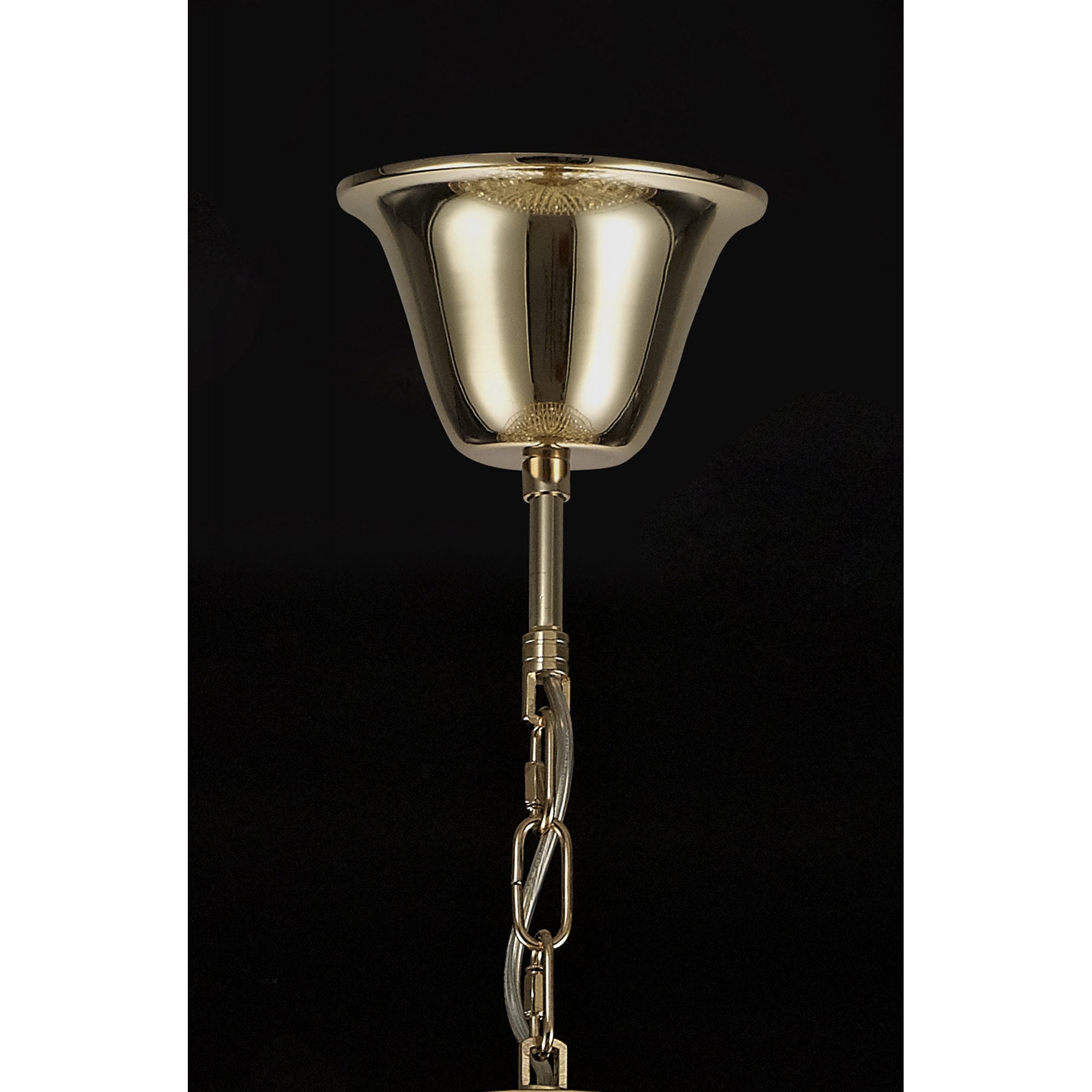 Diyas IL32773 Inina Pendant 9 Light E14 French Gold/Crystal