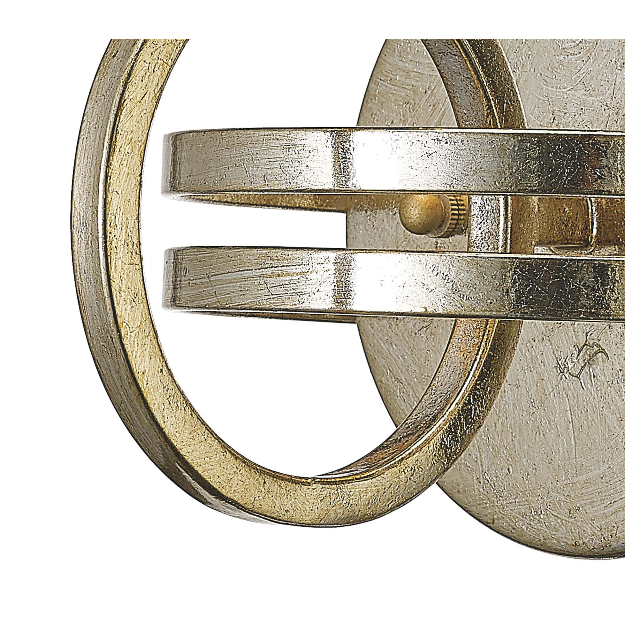 Diyas IL31700 Isabella Wall Light With Beige Shade 1 Light Antique Silver