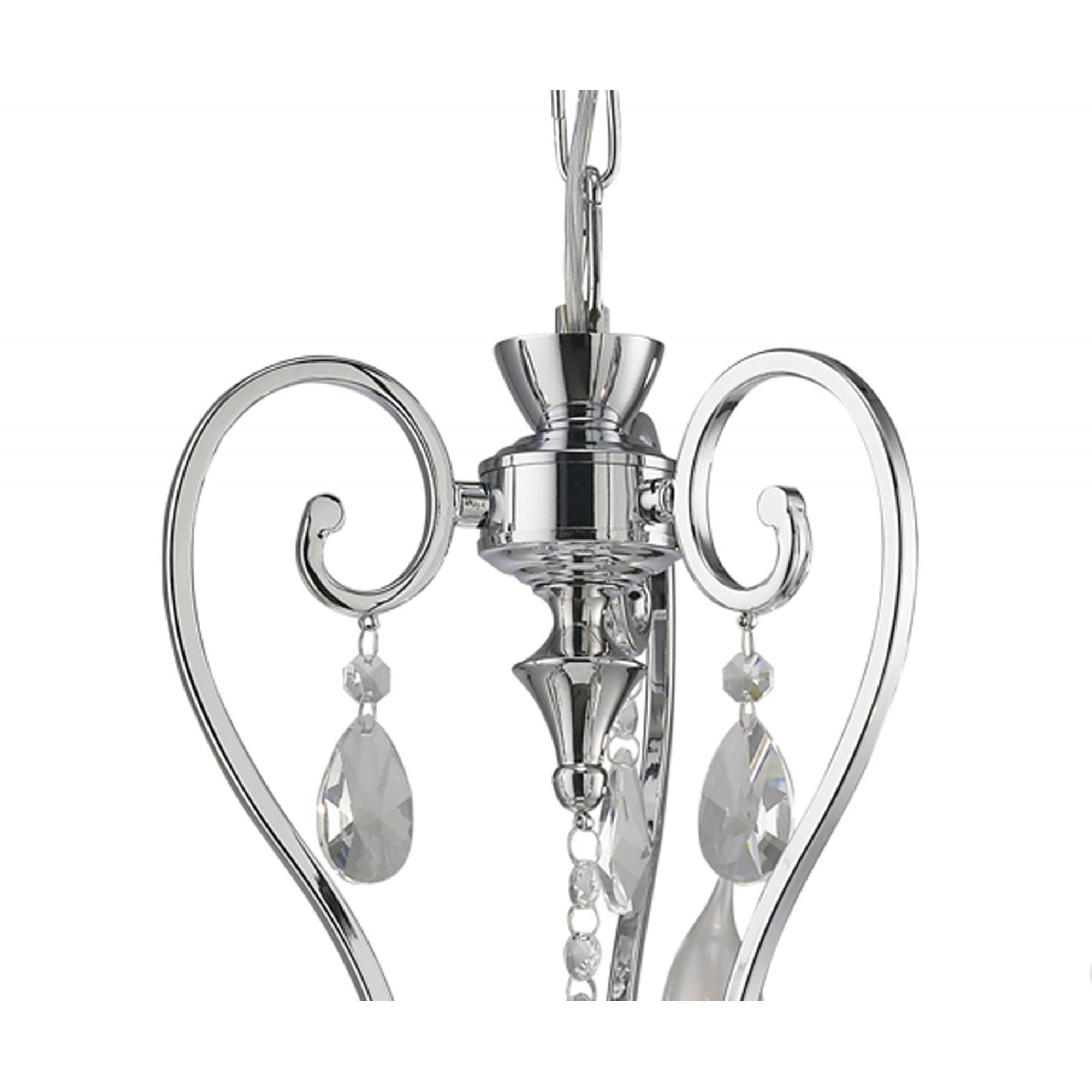 Diyas IL31363 Vela Pendant 3 Light Polished Chrome/Crystal