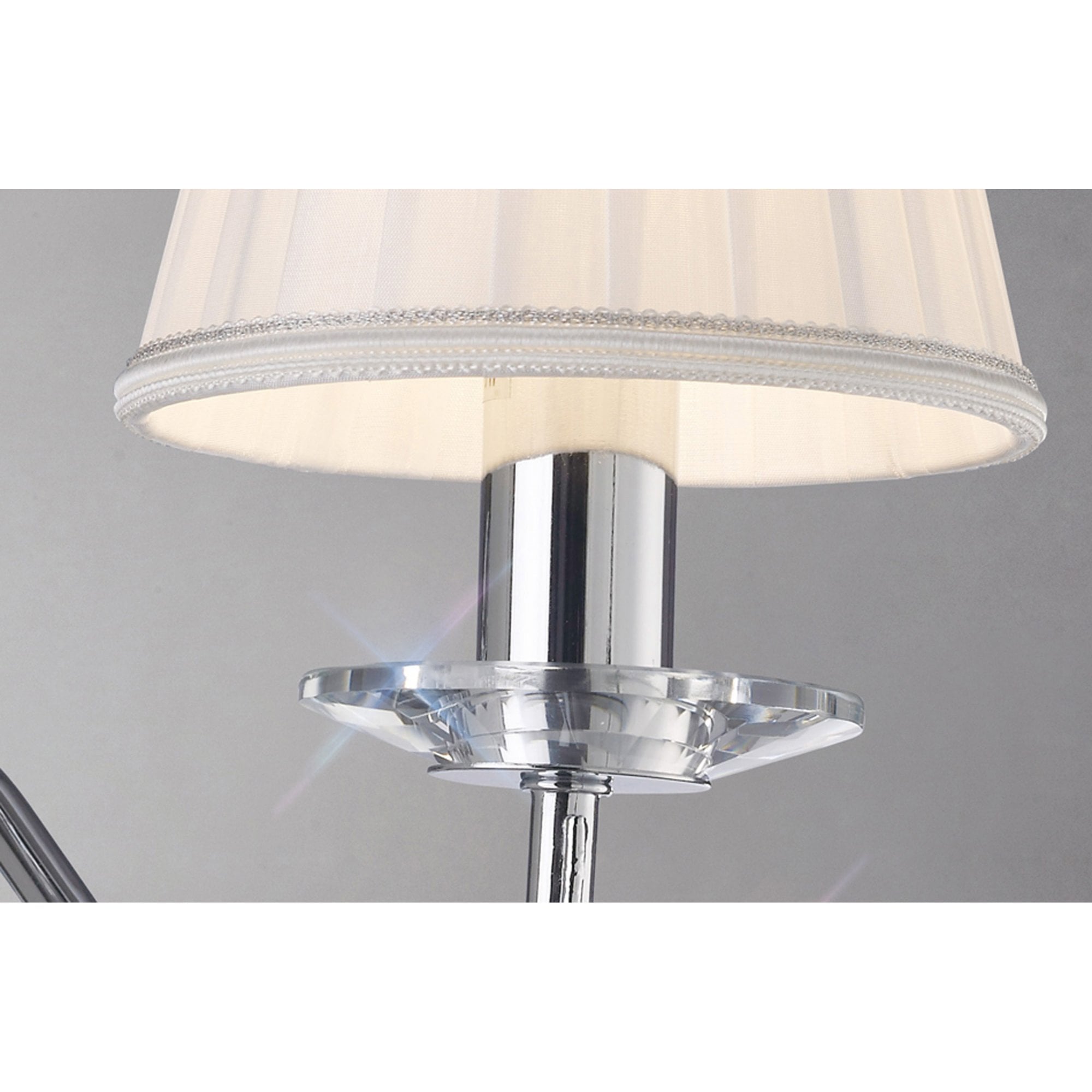 Diyas IL31211 Willow Wall Light Without Shade 1 Light Polished Chrome/Crystal