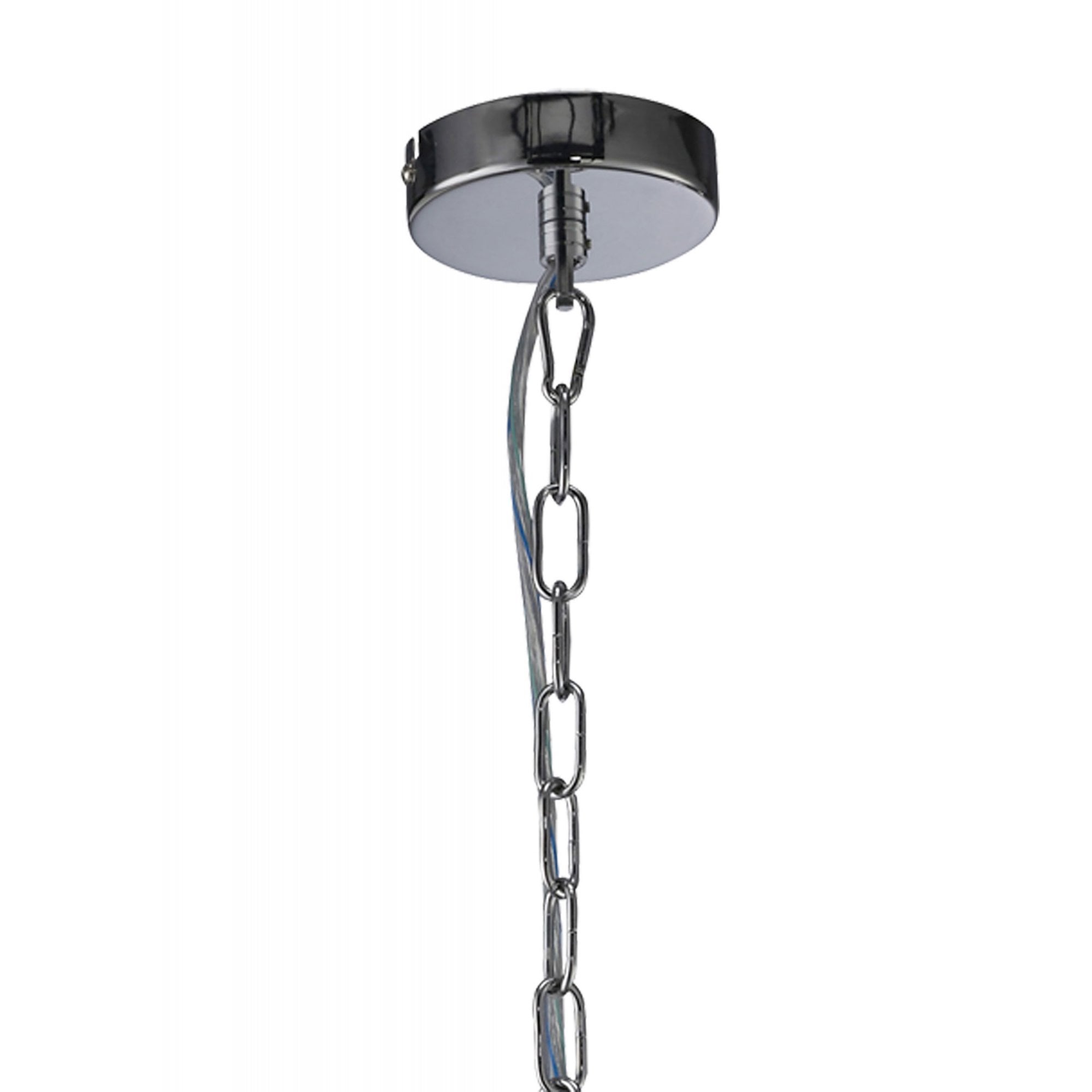 Diyas IL31215 Willow Pendant Without Shade 5 Light Polished Chrome/Crystal