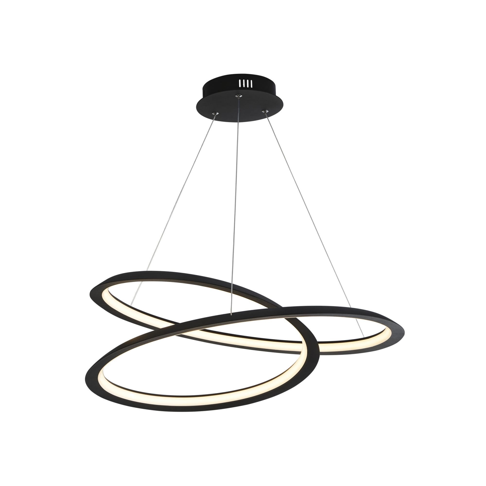 Searchlight Talton II LED Ceiling Pendant - Sand Black & Opal
