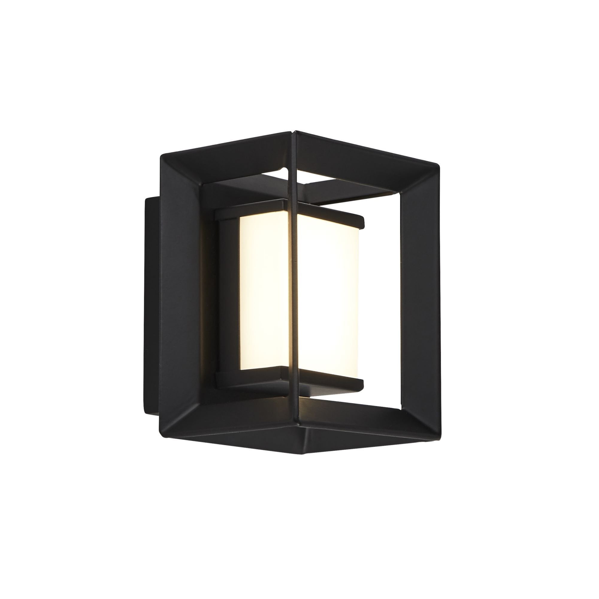 Searchlight Campbell LED Bathroom Wall Light - Matt Black - IP44