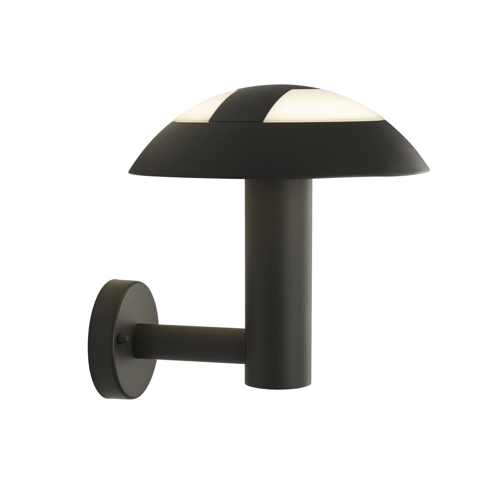 Searchlight Milford LED Outdoor Light - Dark Grey & Opal Diffuser - IP44