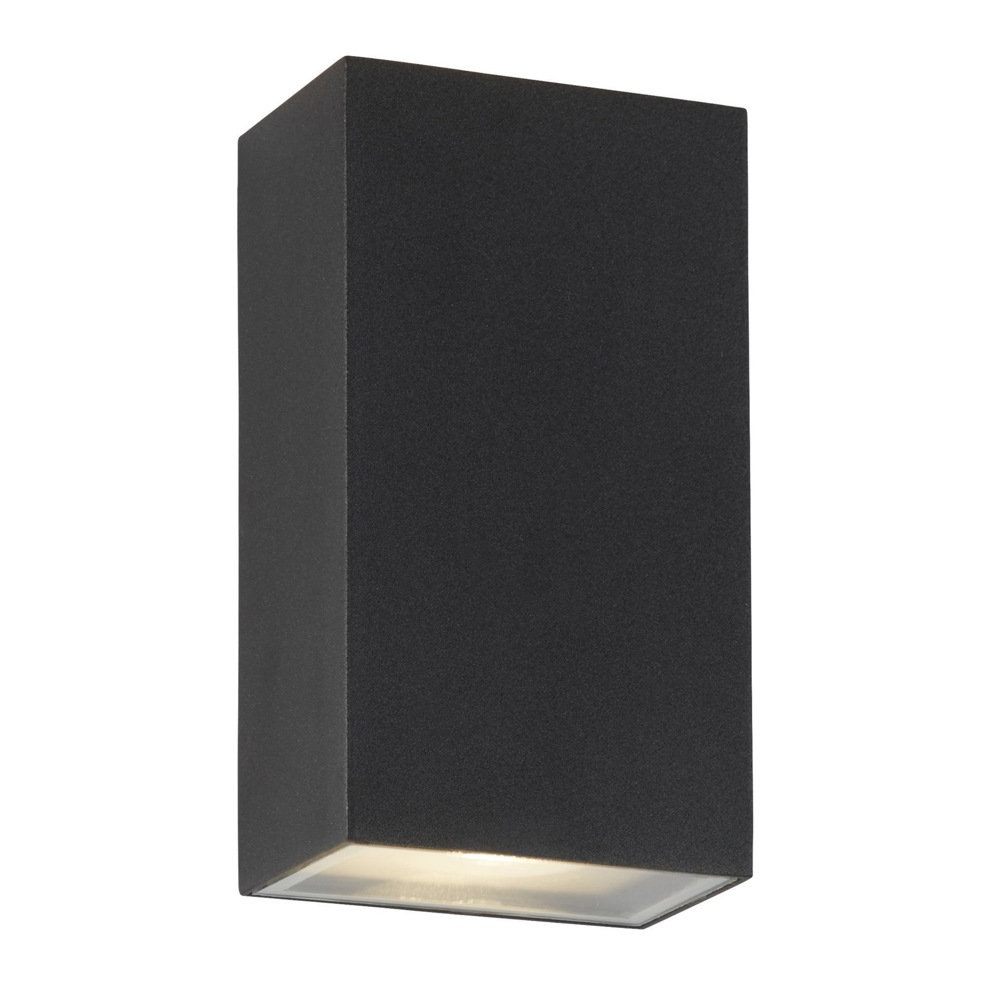 Searchlight Solway LED Outdoor Up/DownWall Light - Black Aluminium - IP44