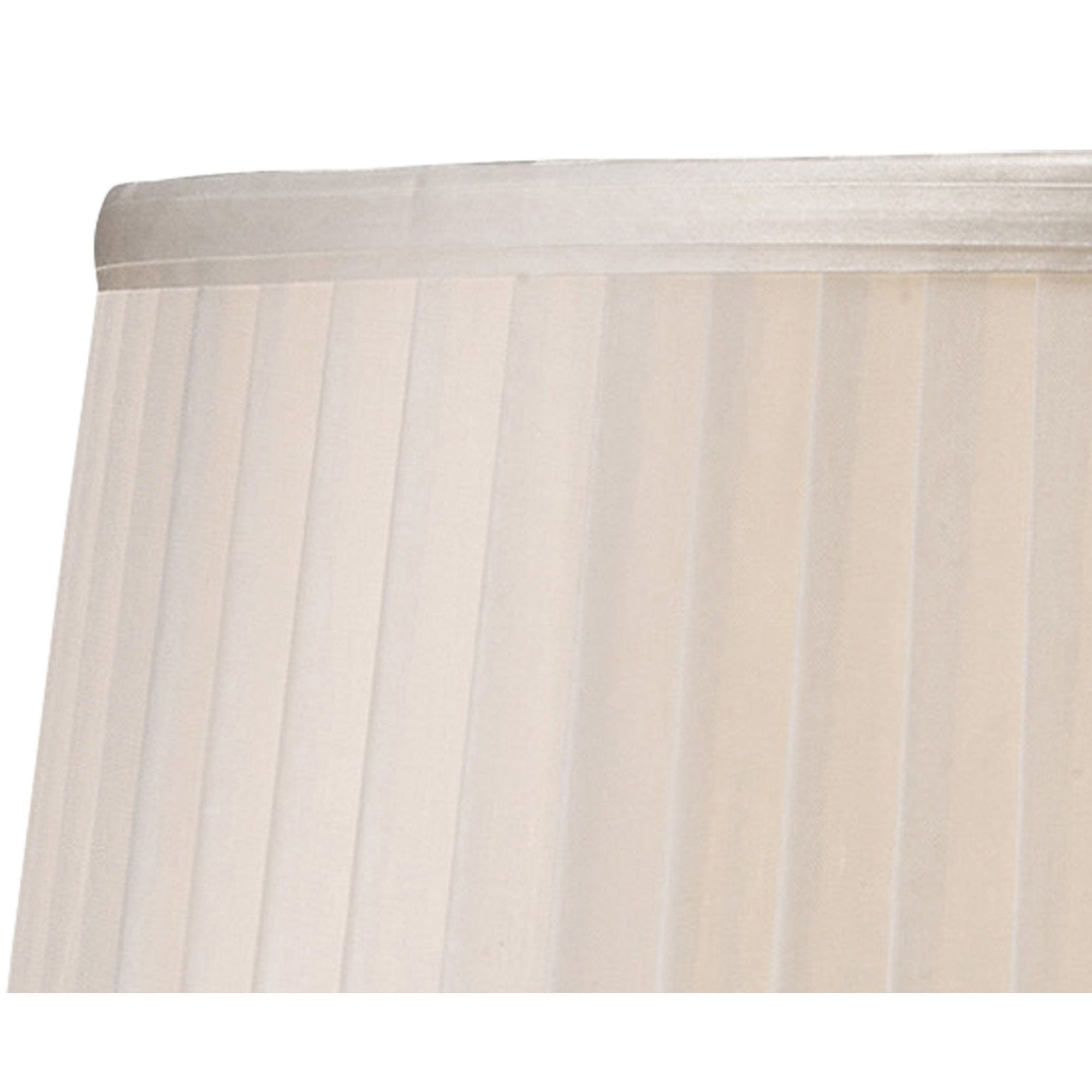 Diyas ILS31210 Willow Fabric Shade - White 26/30cm - Shade Only