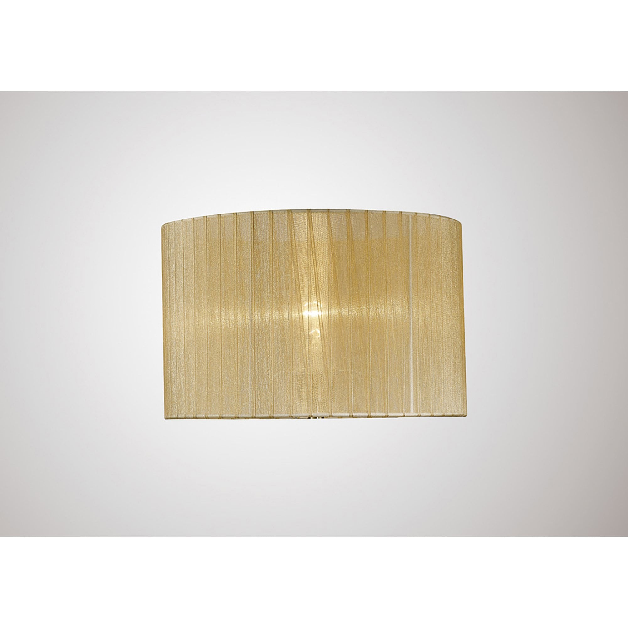 Diyas ILS31720 Florence Round Organza Shade - Soft Bronze 36cm, Suitable For Table Lamp - Shade Only