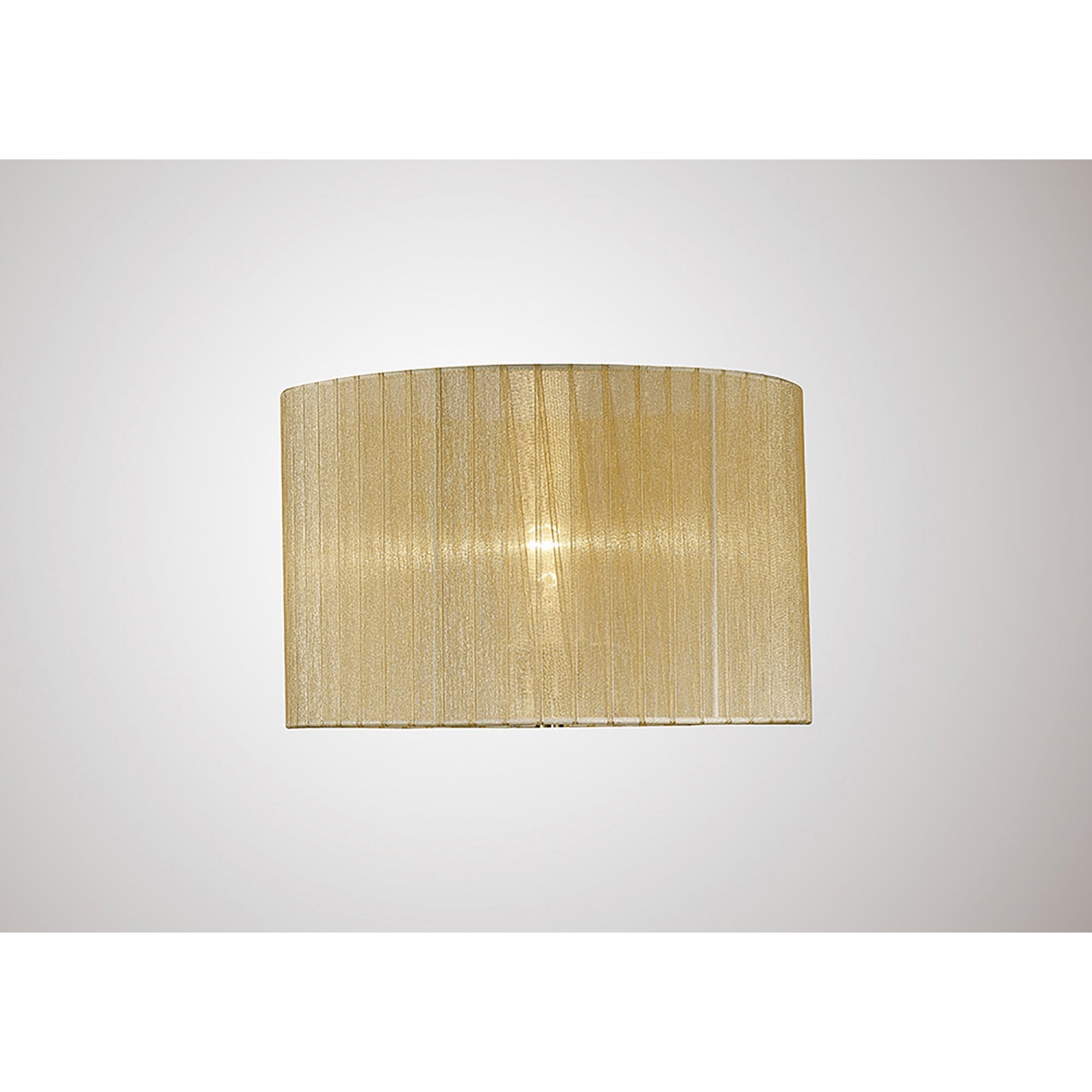 Diyas ILS31530 Florence Round Organza Shade - Cream 36cm Suitable For Table Lamp - Shade Only