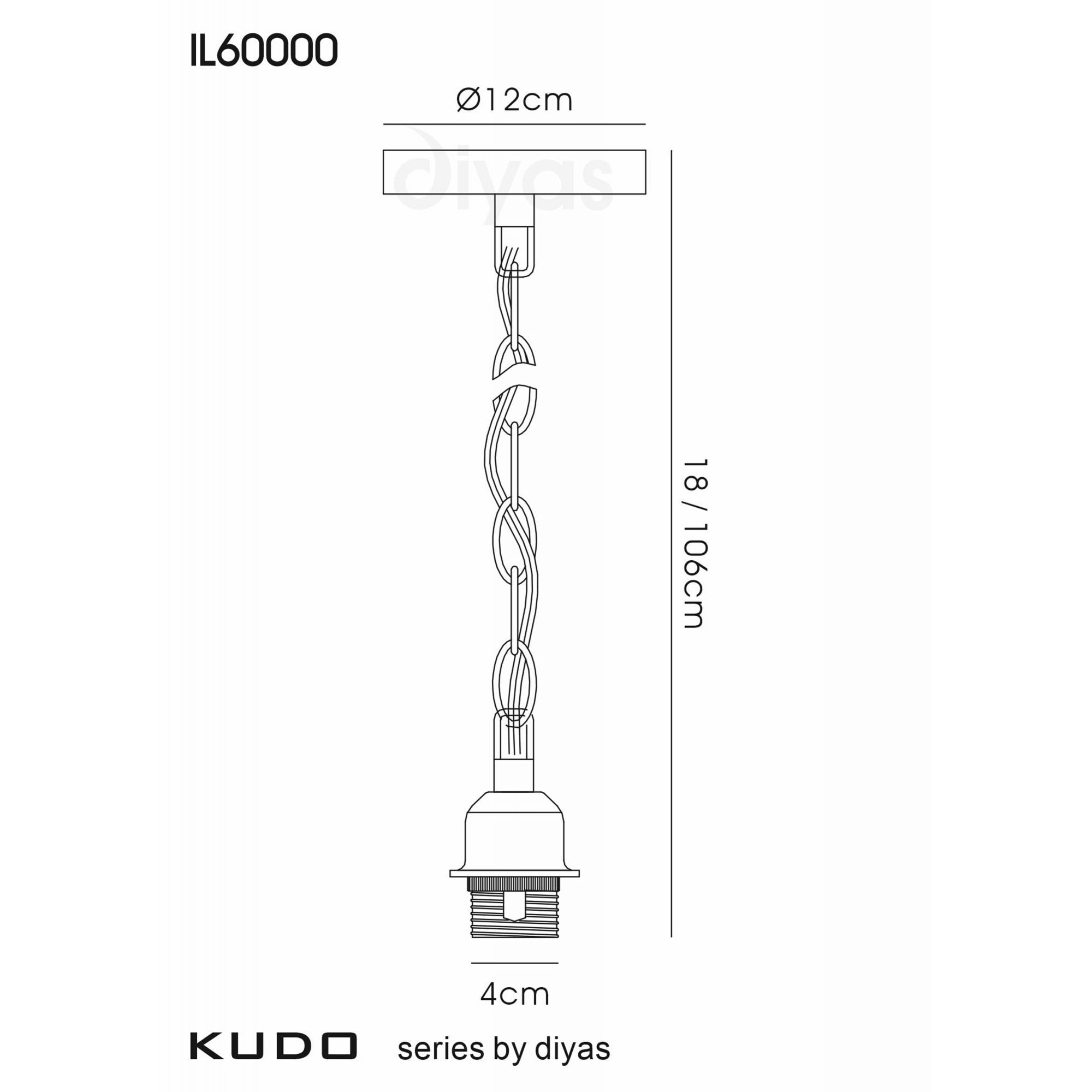 Diyas IL60000 Kudo Electrical Suspension Kit Polished Chrome