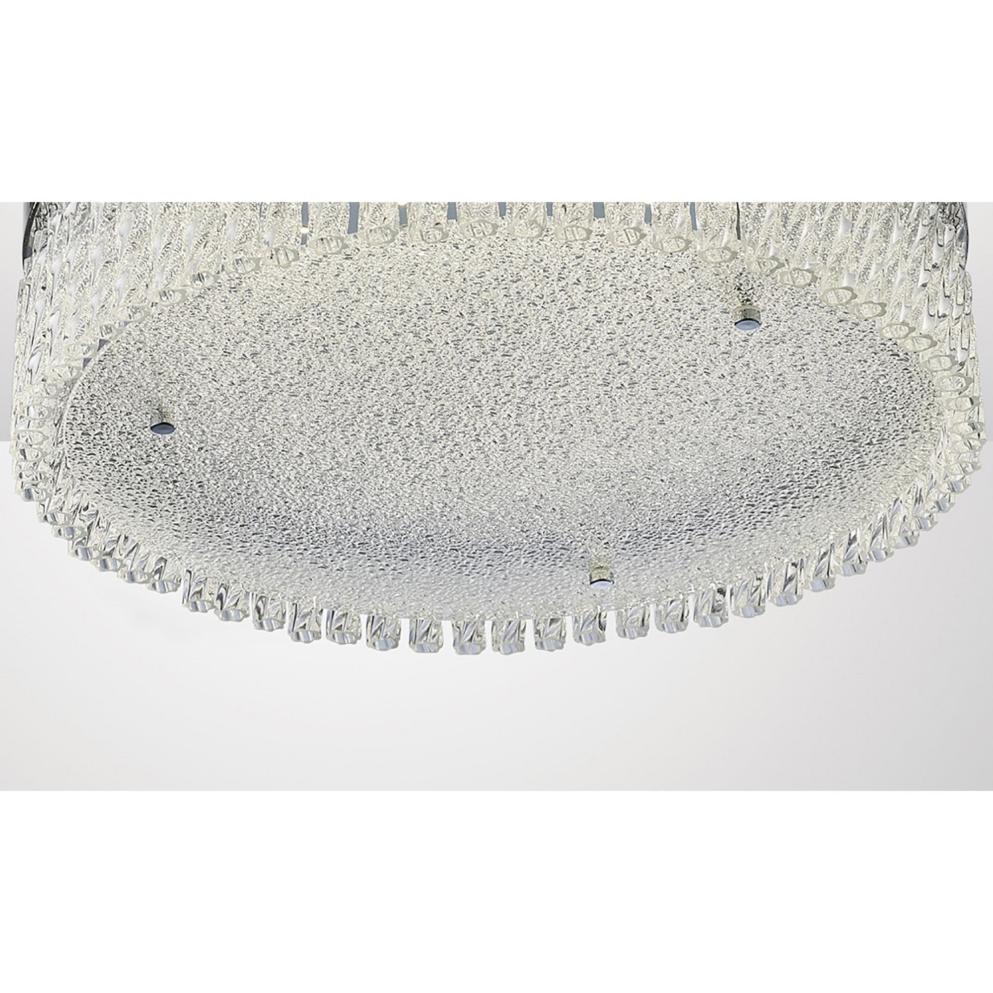 Diyas IL80055 Aiden Large Round Ceiling 21W 1900lm LED 4200K Polished Chrome/Crystal