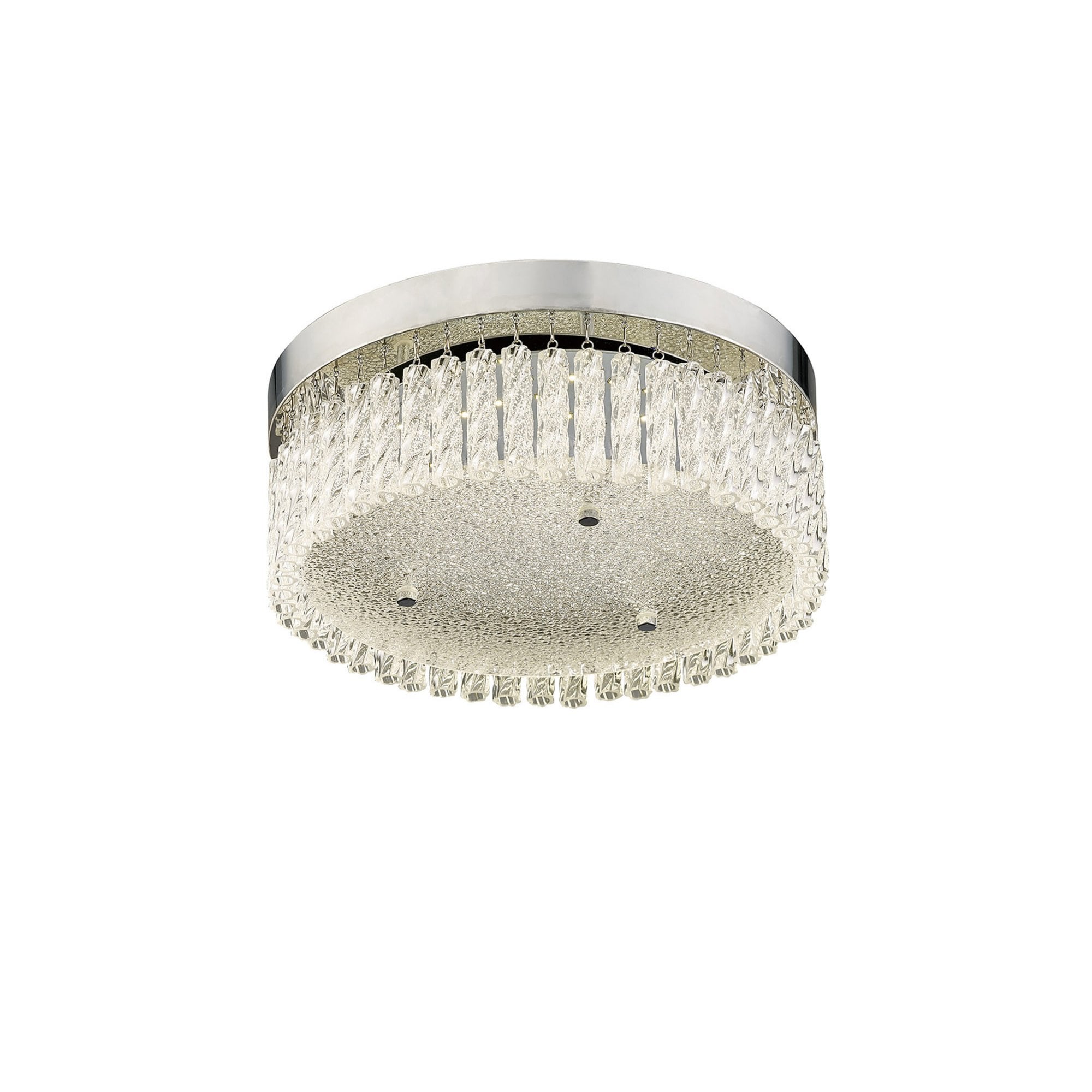 Diyas IL80054 Aiden Small Round Ceiling 18W 1600lm LED 4200K Polished Chrome/Crystal