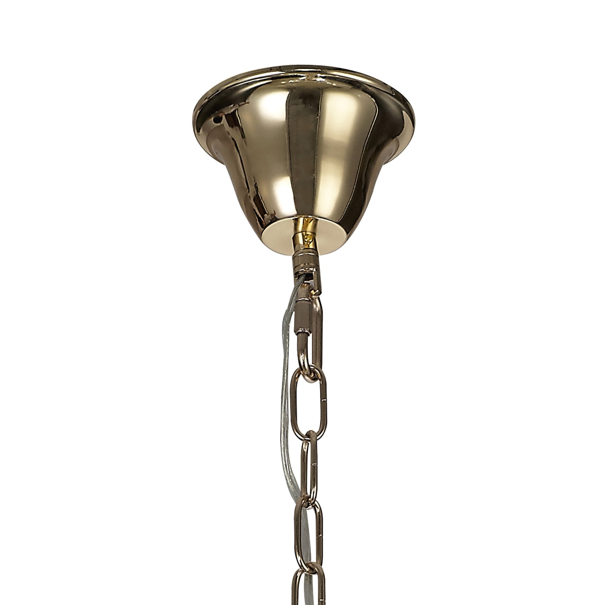 Diyas Armand Pendant 3 Light E14 - French Gold/Crystal