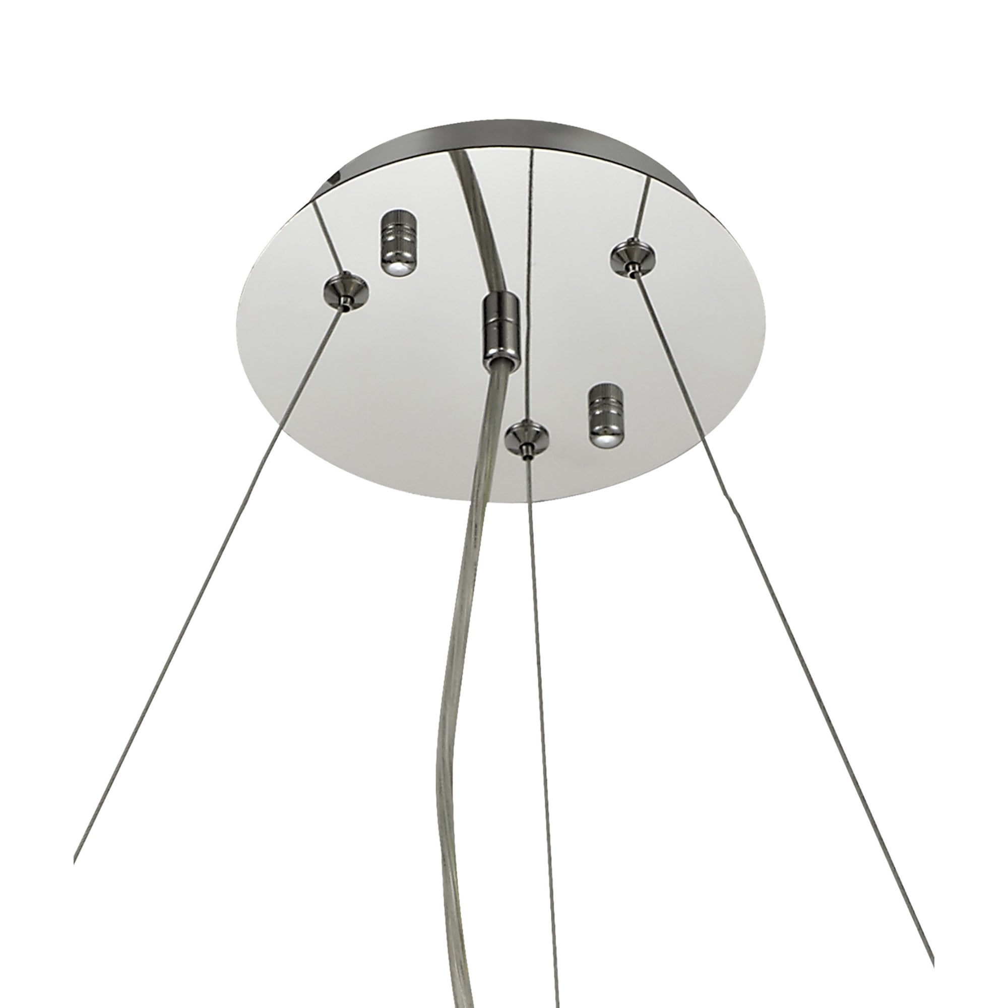 Diyas Empire 60cm Round Pendant Chandelier - Polished Chrome/Crystal