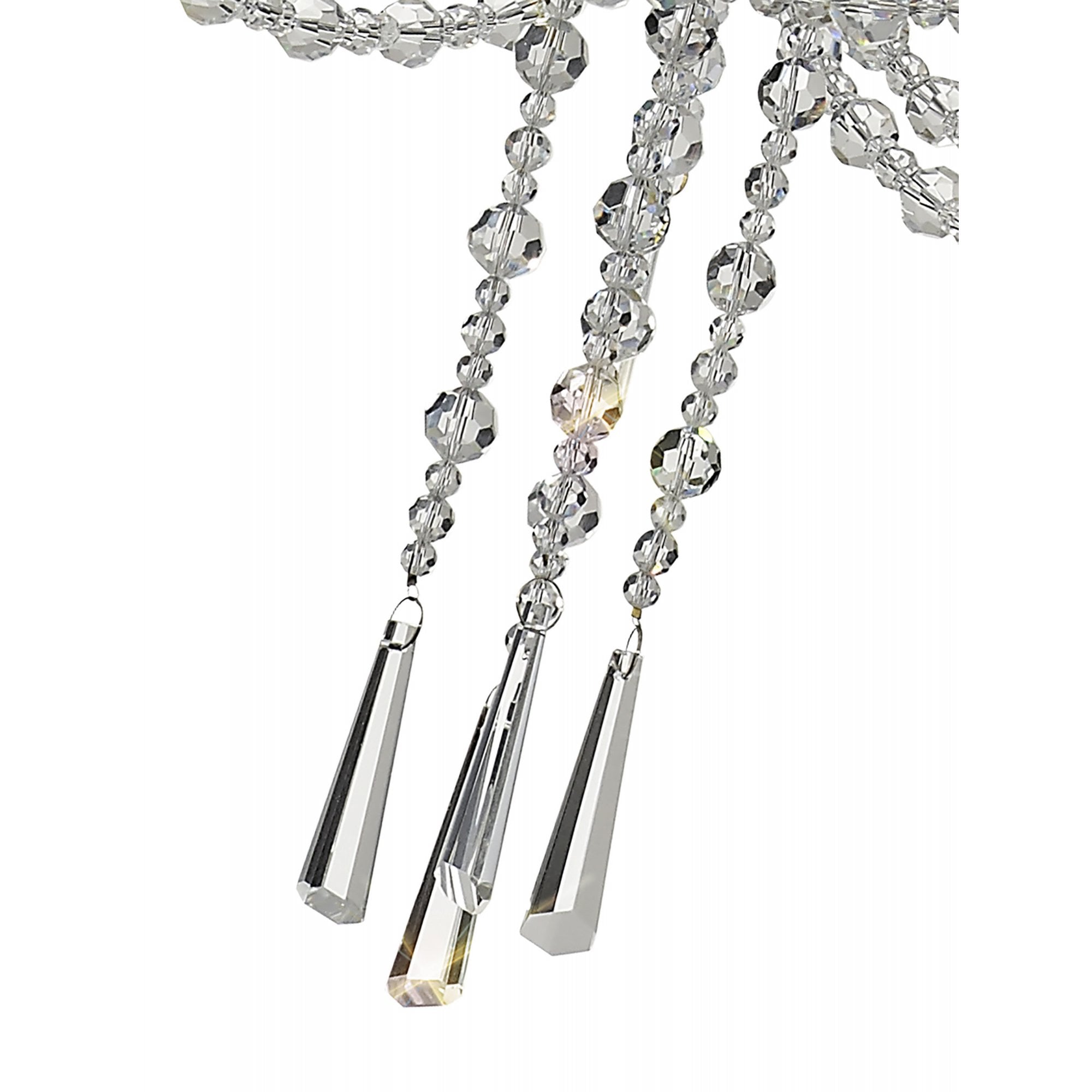 Diyas Armand Pendant 3 Light E14 - Polished Chrome/Crystal