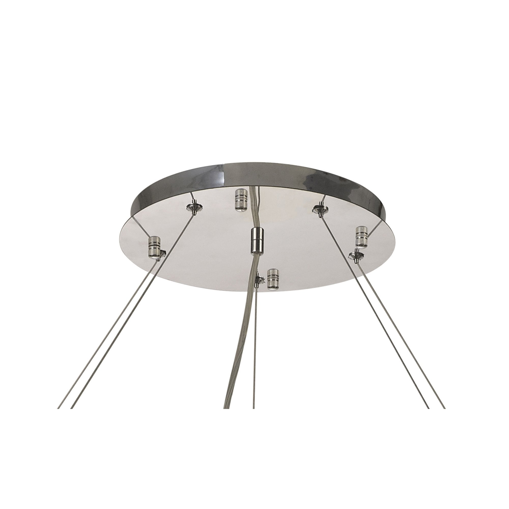 Diyas Empire 110cm Round Pendant Chandelier - Polished Chrome/Crystal