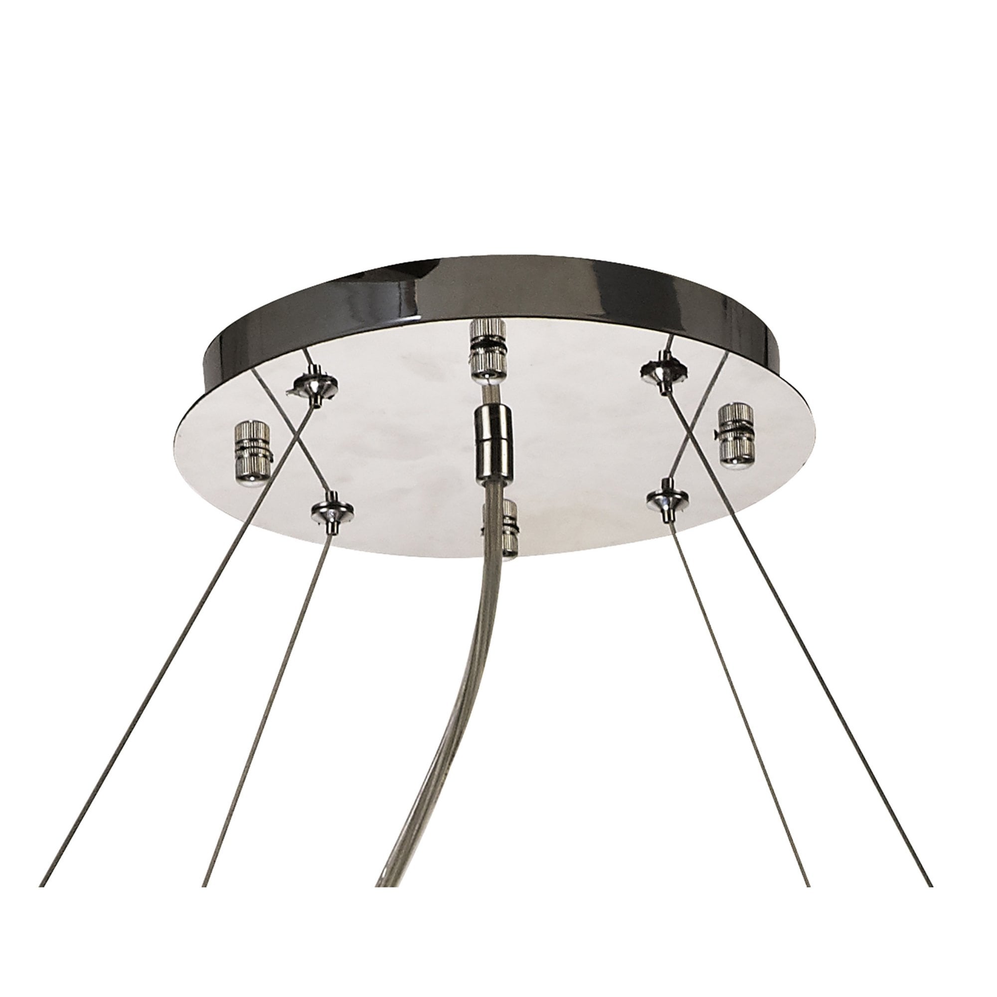 Diyas Empire 85cm Round Pendant Chandelier - Polished Chrome/Crystal