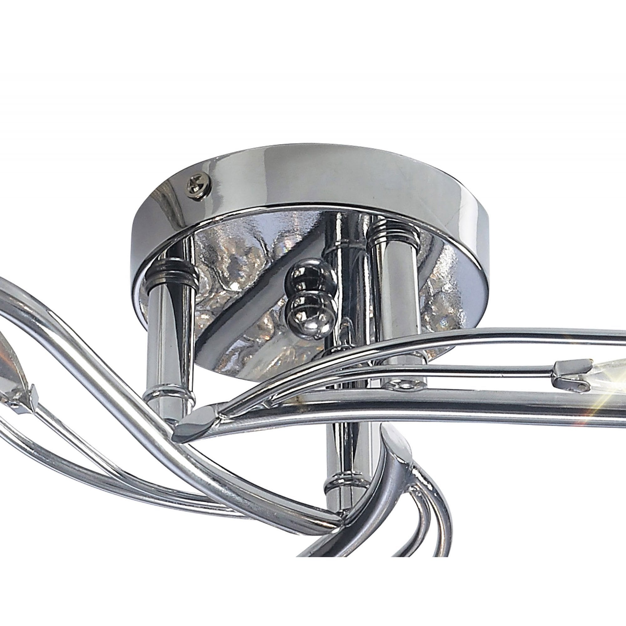 Diyas IL30953 Leimo Ceiling 3 Light Polished Chrome/Crystal