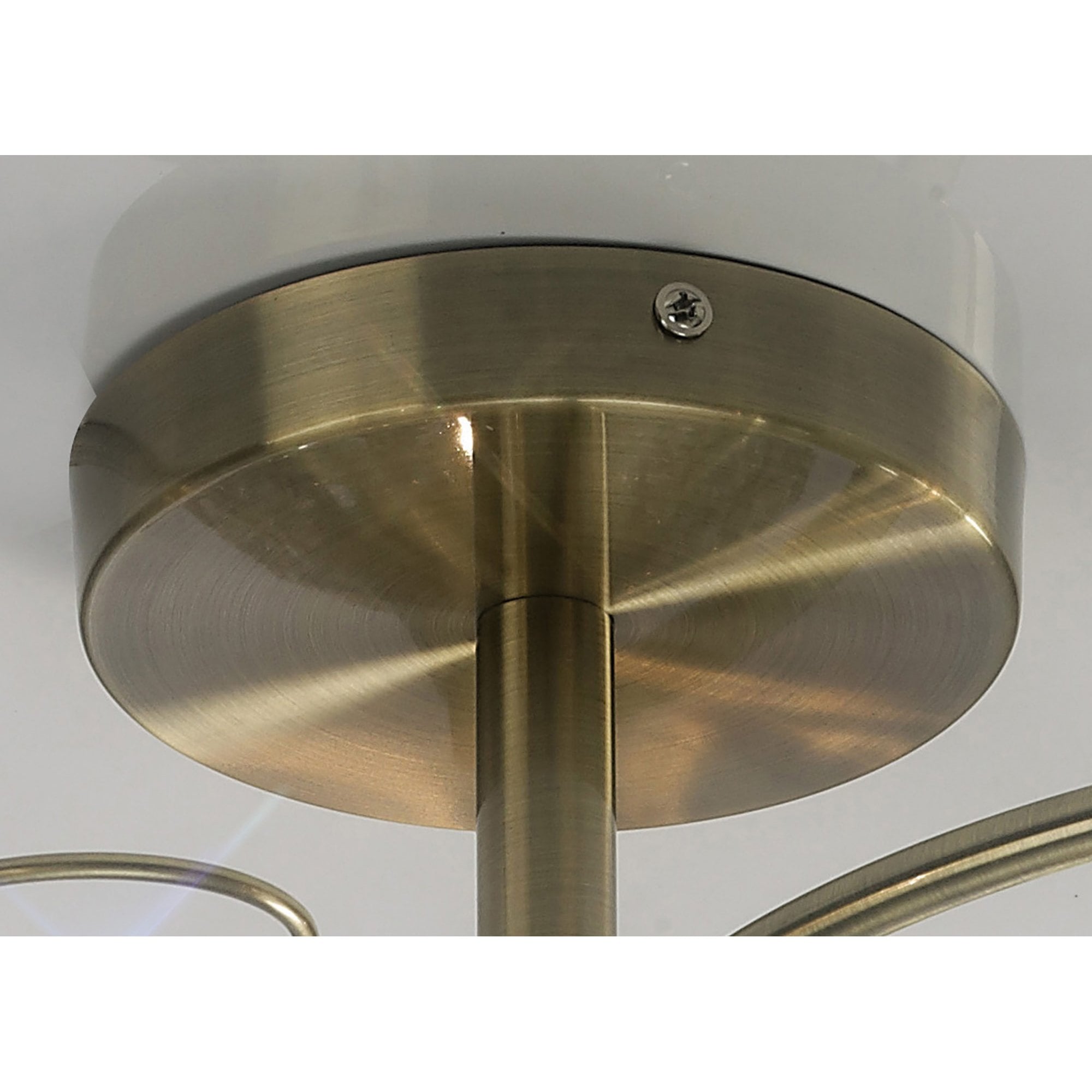 Diyas IL30945 Cara Semi Ceiling 5 Light Antique Brass/Crystal