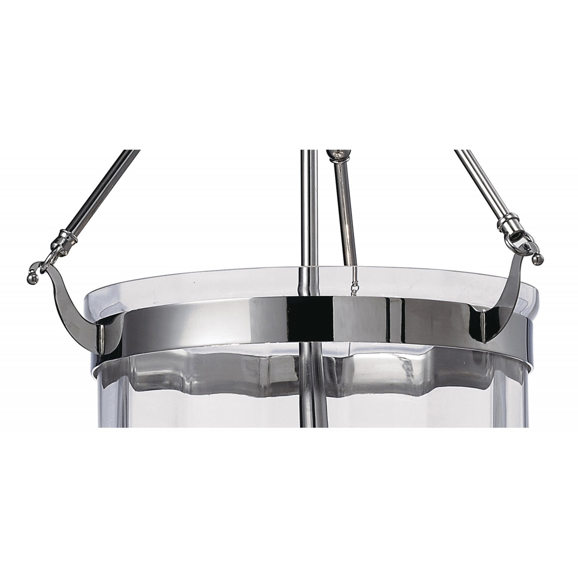 Diyas IL31073 Aubrey Pendant 4 Light Polished Chrome/Glass