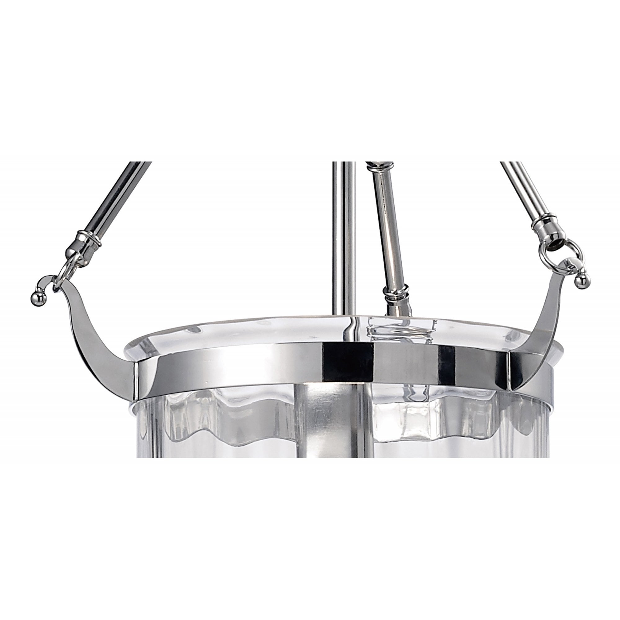 Diyas IL31071 Aubrey Pendant 1 Light Polished Chrome/Glass