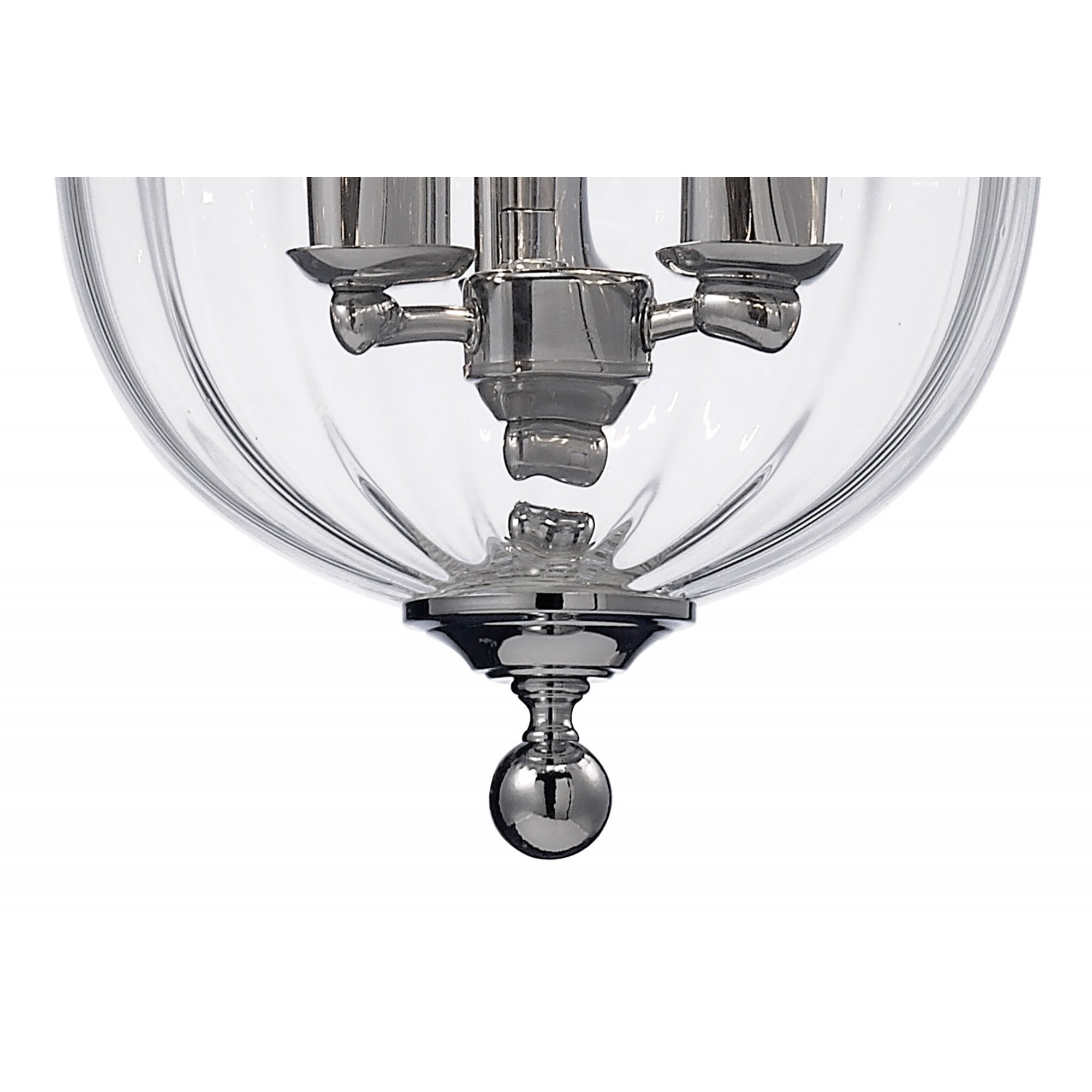 Diyas IL31072 Aubrey Pendant 3 Light Polished Chrome/Glass