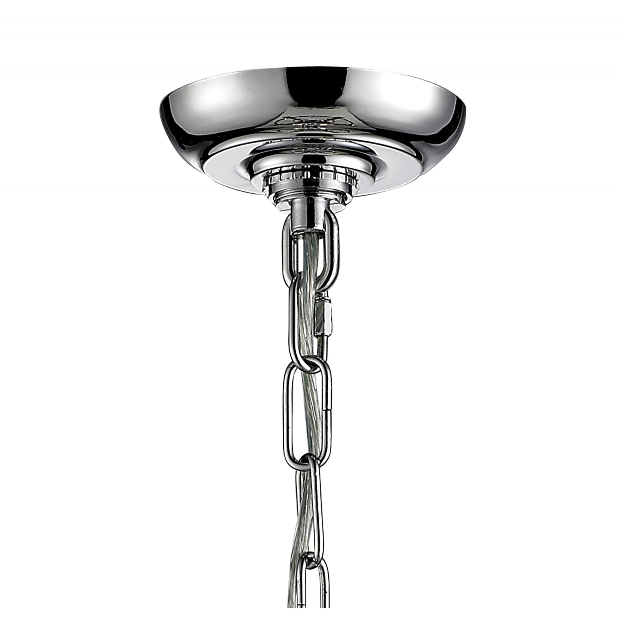 Diyas IL31082 Eaton Pendant 3 Light Polished Chrome/Glass