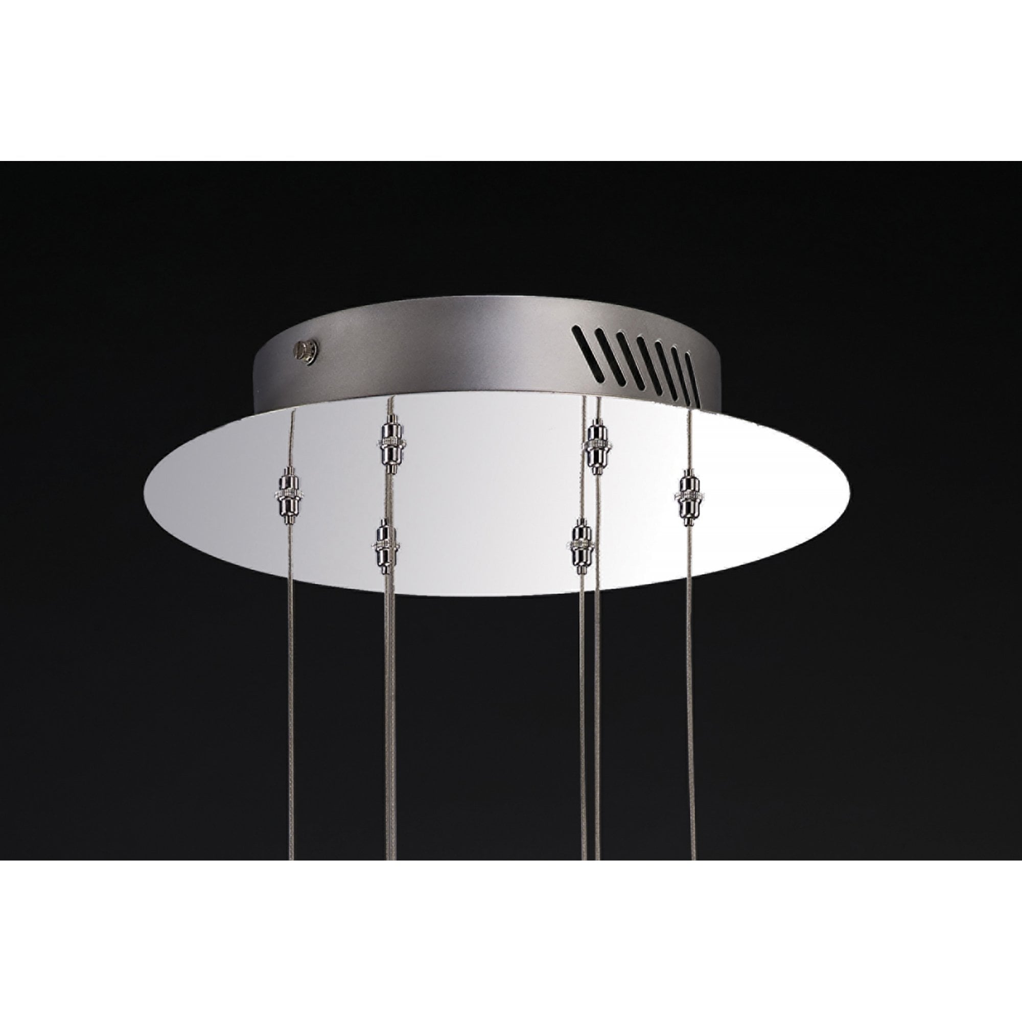 Diyas IL31141 Aviva Pendant 6 Light 4000K LED Polished Chrome/Crystal