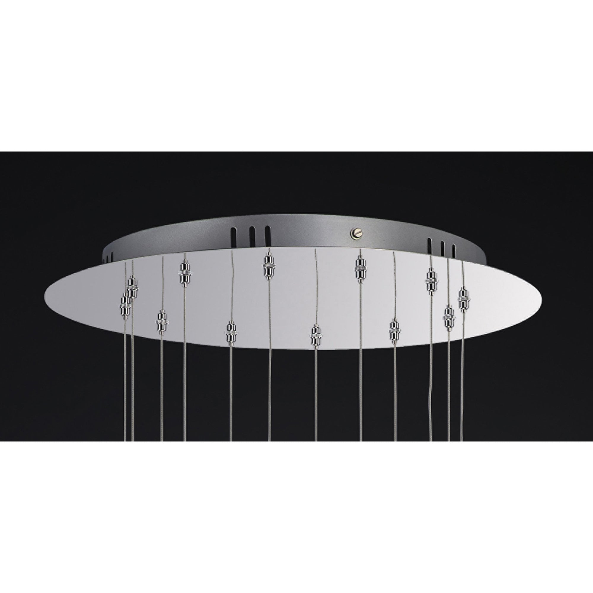 Diyas IL31143 Aviva Pendant 12 Light 4000K LED Polished Chrome/Crystal