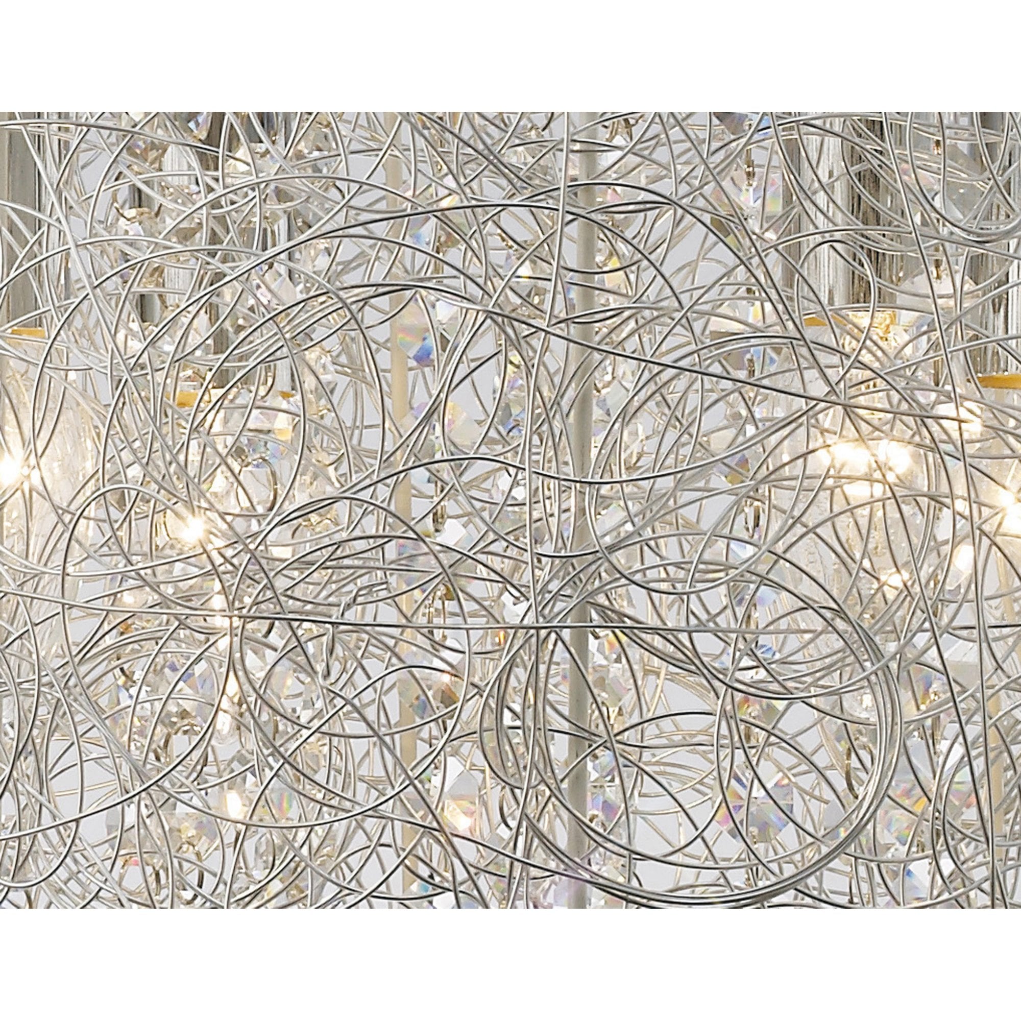 Diyas IL31160 Adeline Pendant 4 Light Polished Chrome/Crystal