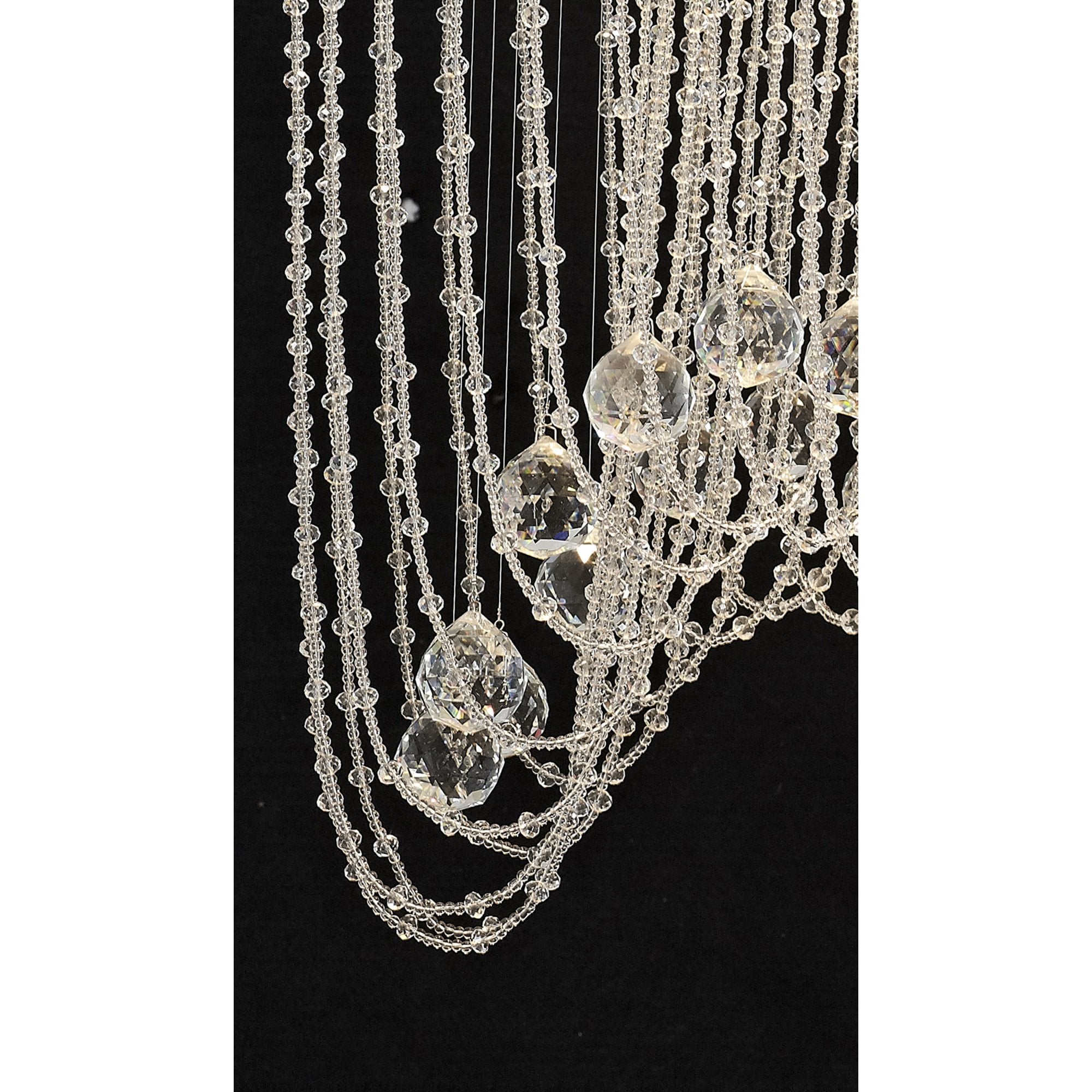 Diyas IL31392 Camilla Ceiling Oval 10 Light Polished Chrome/Crystal