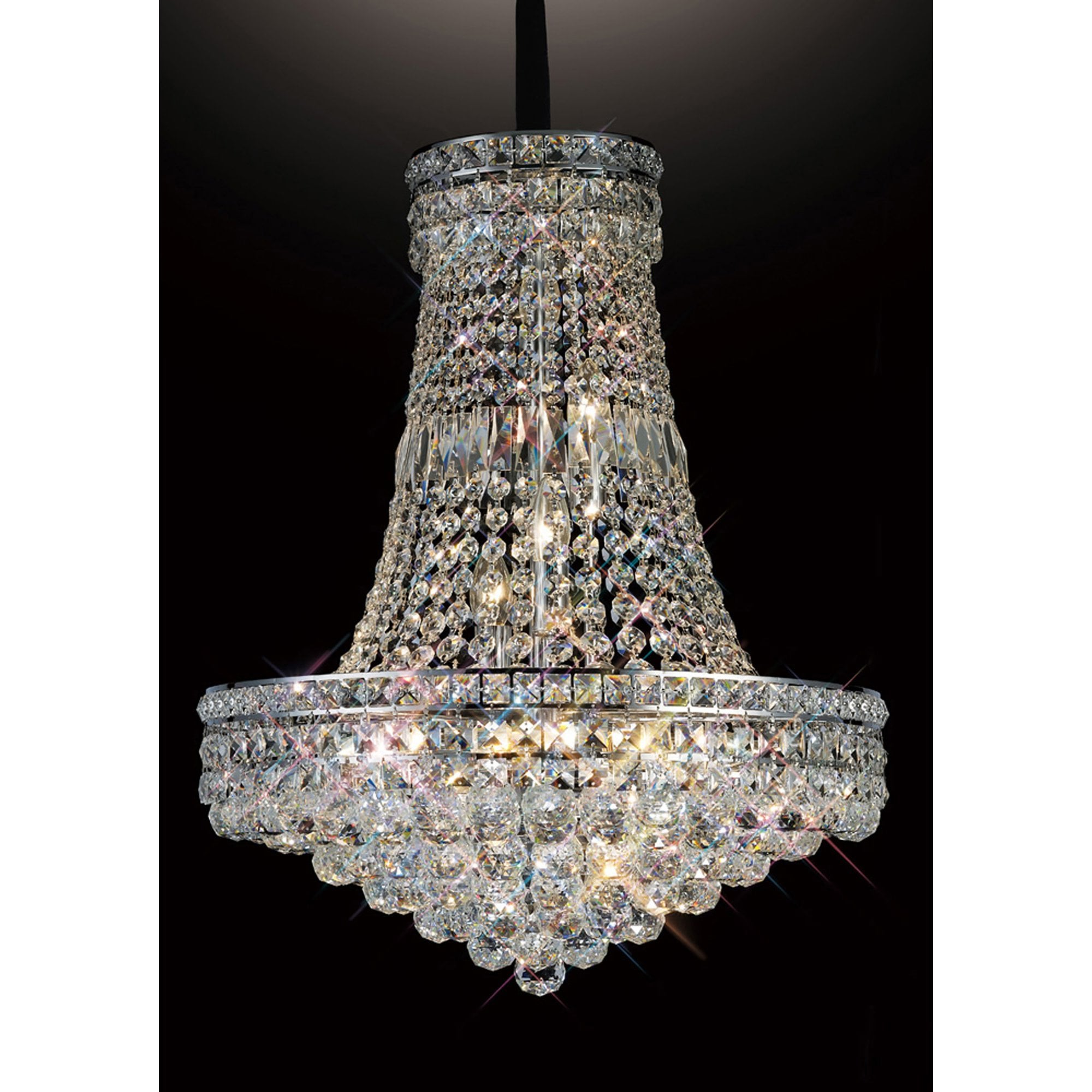 Diyas IL31420 Frances Pendant 14 Light Polished Chrome/Crystal