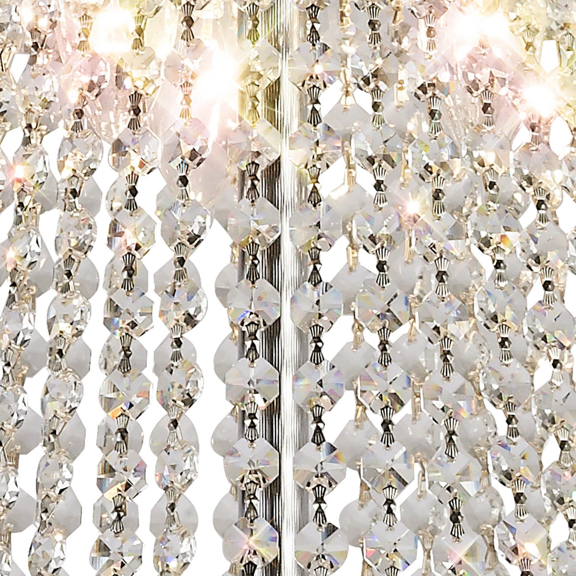 Diyas Alexandra 18 Light Pendant - Polished Chrome & Crystal