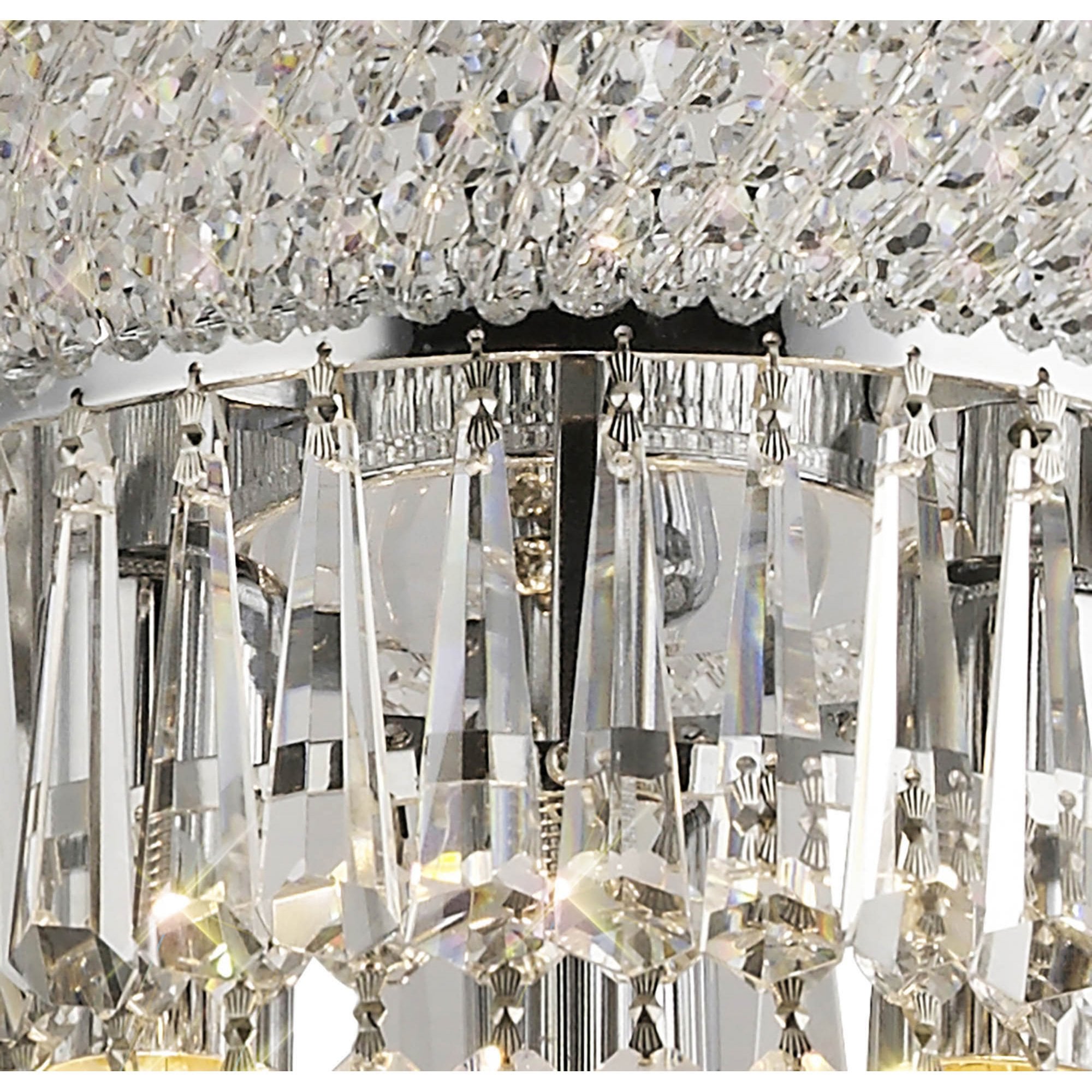 Diyas Alexandra 13 Light Pendant - Polished Chrome & Crystal