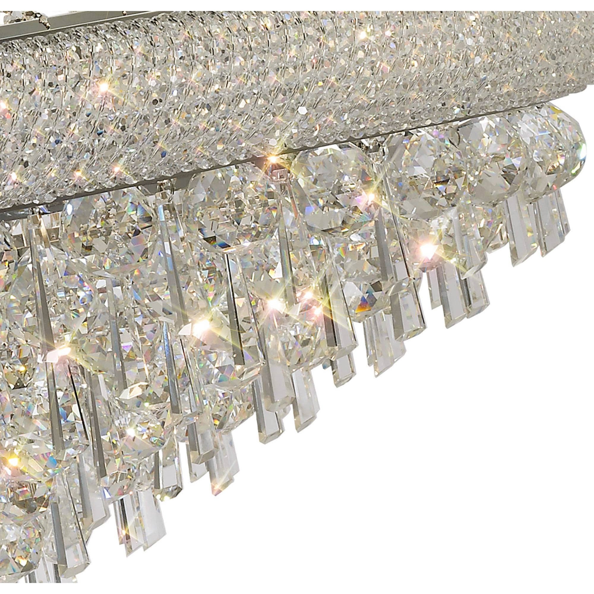 Diyas Alexandra 20 Light Pendant - Polished Chrome & Crystal