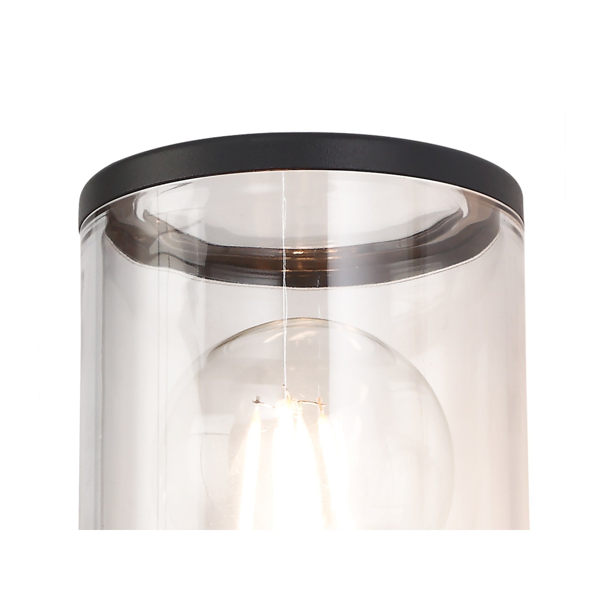 Fabula Harwater Single Wall Lamp - Anthracite & Clear PC - IP54