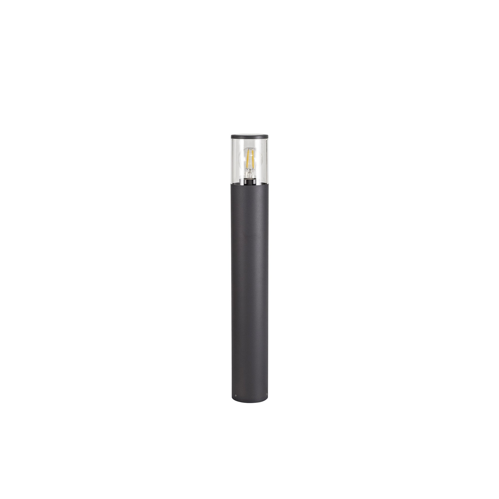 Fabula Harwater Single 65cm Post Lamp - Anthracite & Clear PC - IP54