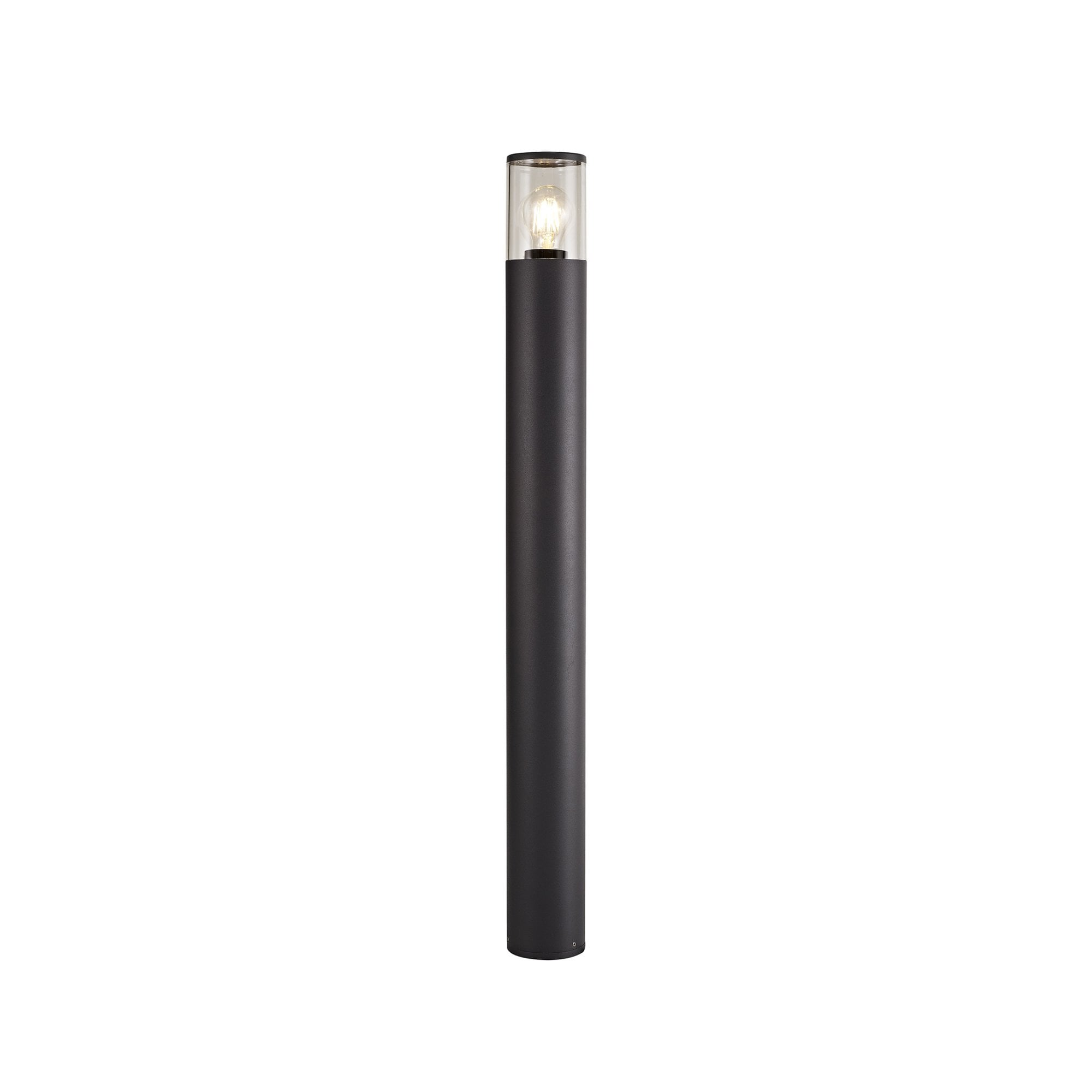 Fabula Harwater Single 90cm Post Lamp - Anthracite & Clear PC - IP54