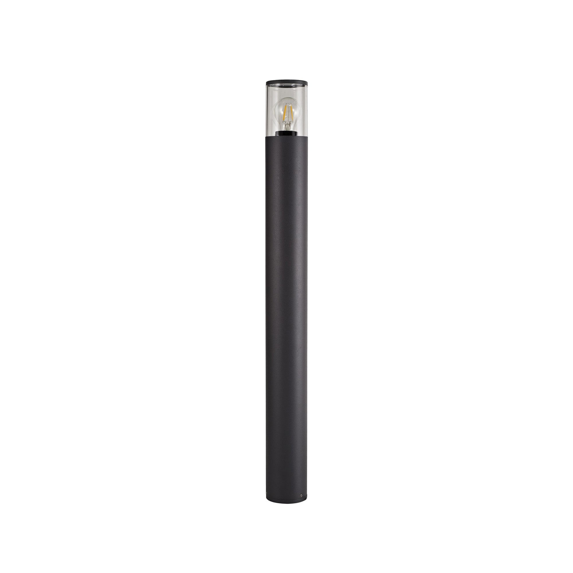 Fabula Harwater Single 90cm Post Lamp - Anthracite & Clear PC - IP54