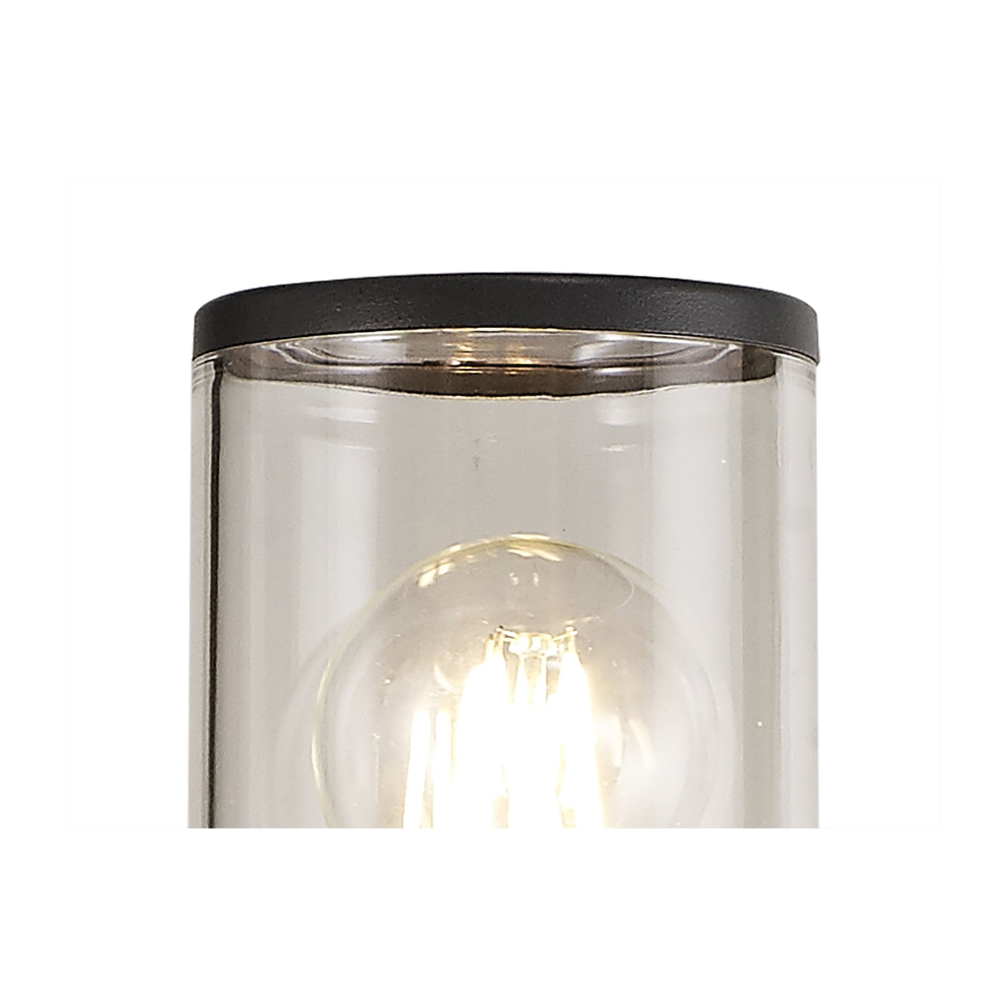 Fabula Harwater Single 90cm Post Lamp - Anthracite & Clear PC - IP54