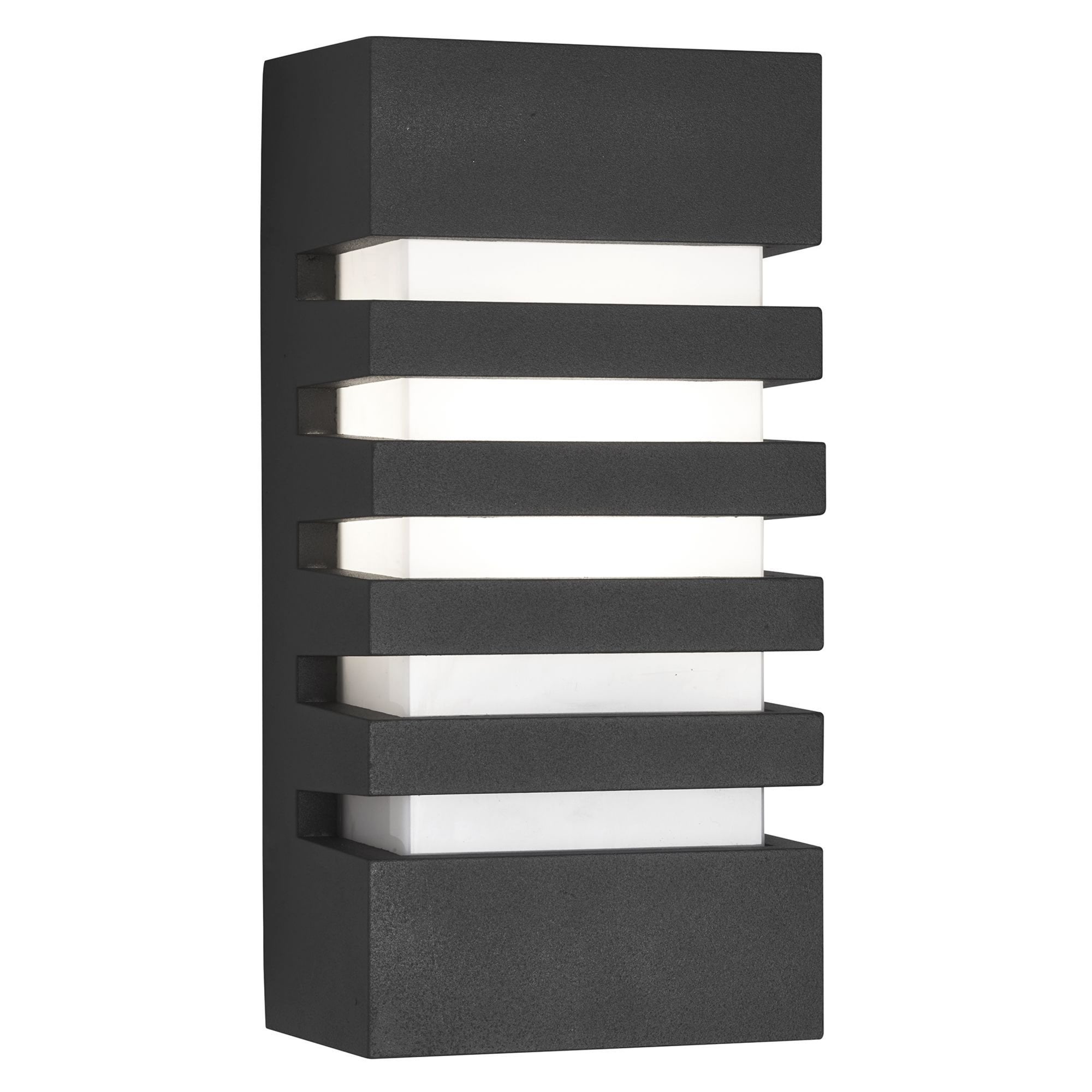 Searchlight Egerton Outdoor Wall Light - Dark Grey Aluminium