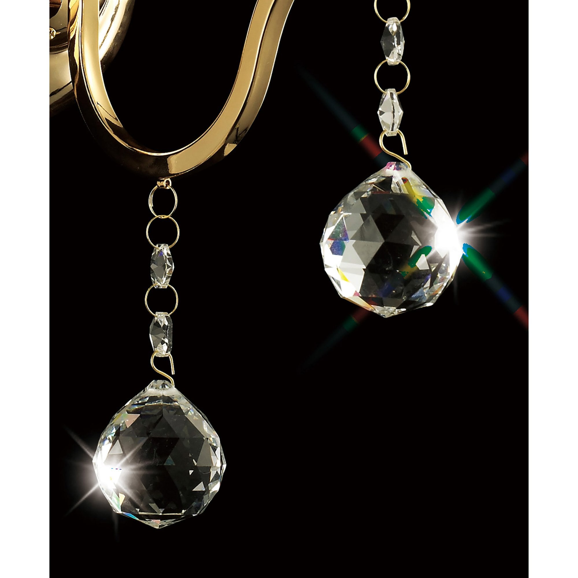 Diyas IL30211 Bianco Wall Light Switched 1 Light French Gold/Crystal