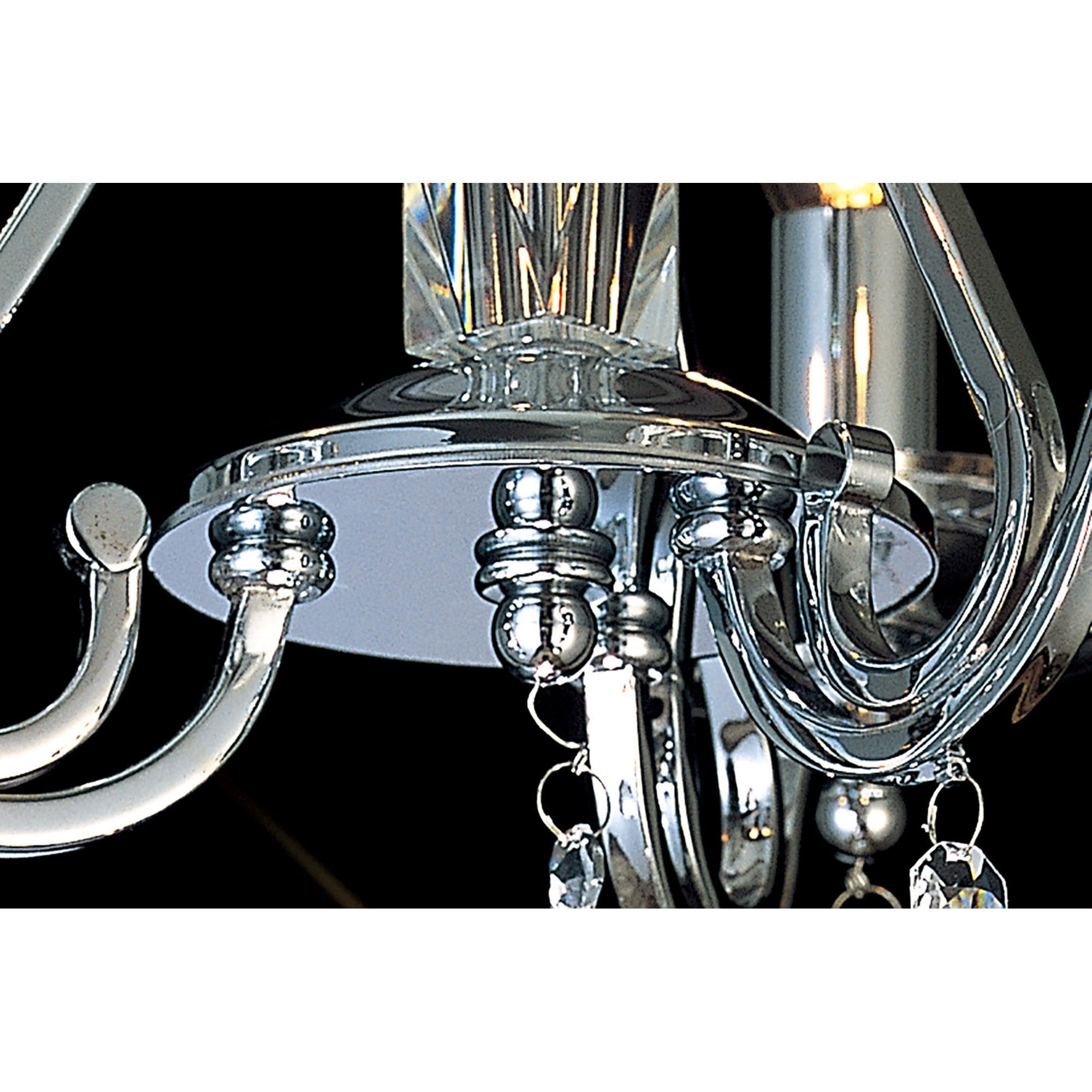 Diyas IL30113 Bianco Ceiling 3 Light Polished Chrome/Crystal