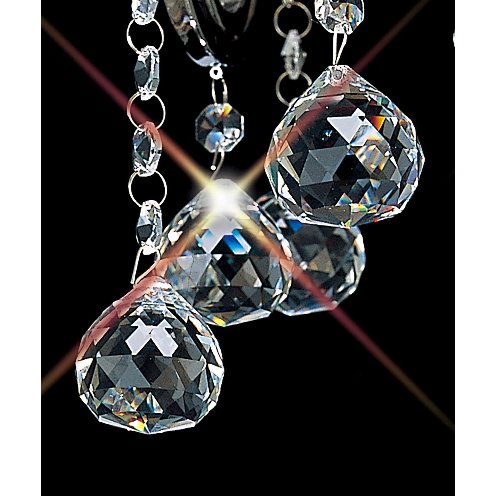 Diyas IL30113 Bianco Ceiling 3 Light Polished Chrome/Crystal