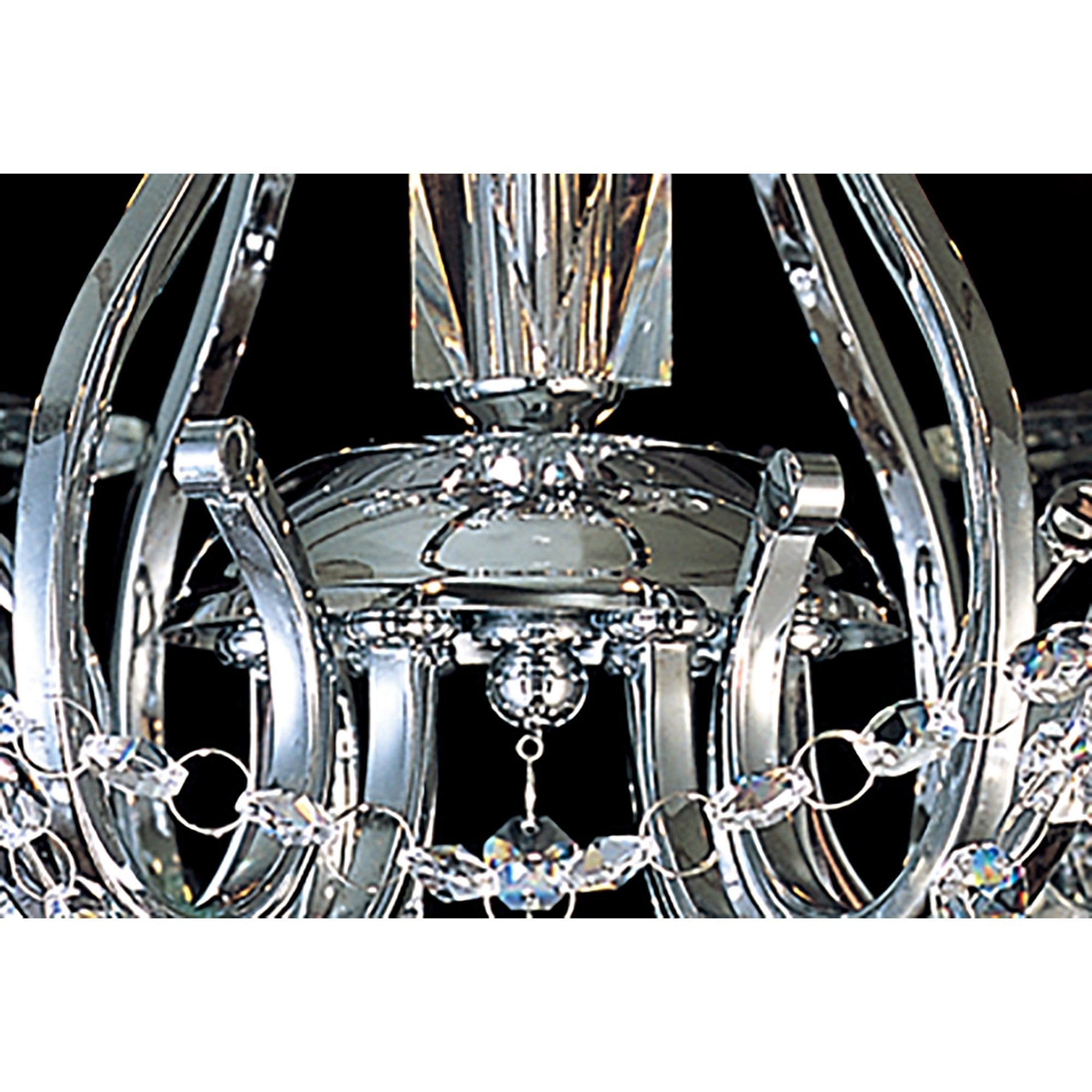 Diyas IL30116 Bianco Ceiling 6 Light Polished Chrome/Crystal