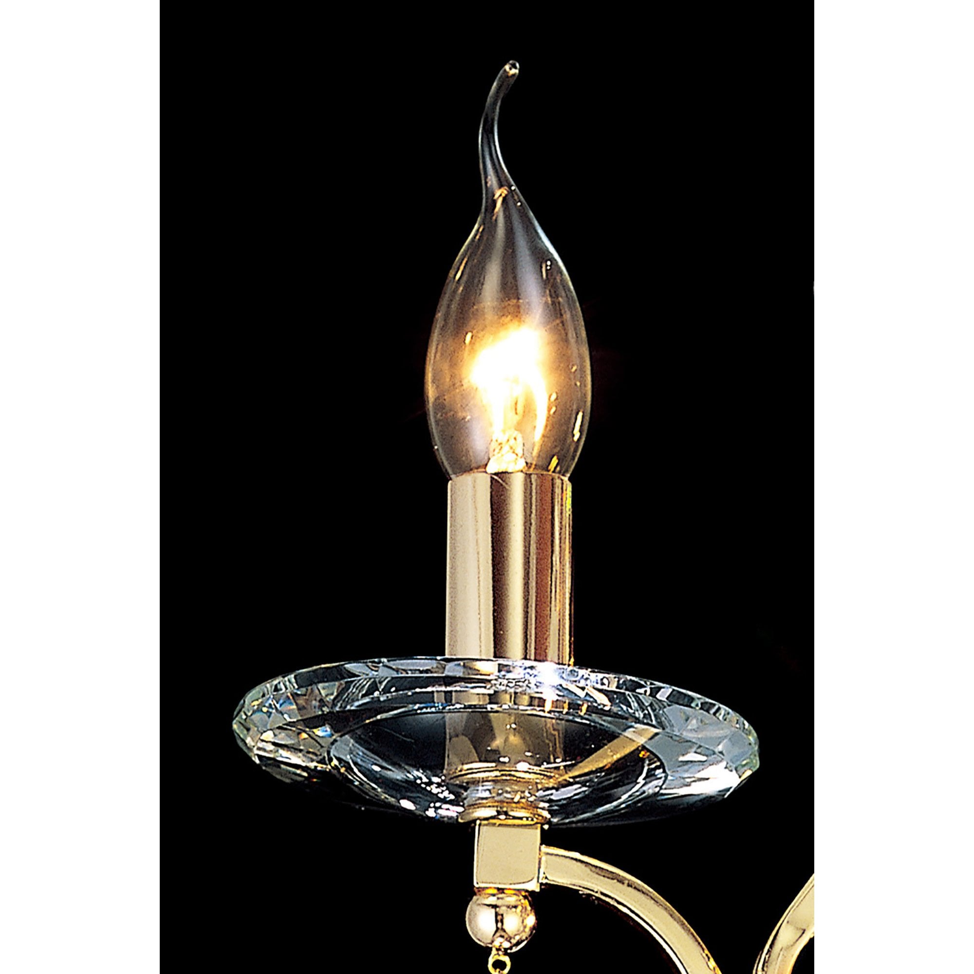 Diyas IL30213 Bianco Ceiling 3 Light French Gold/Crystal
