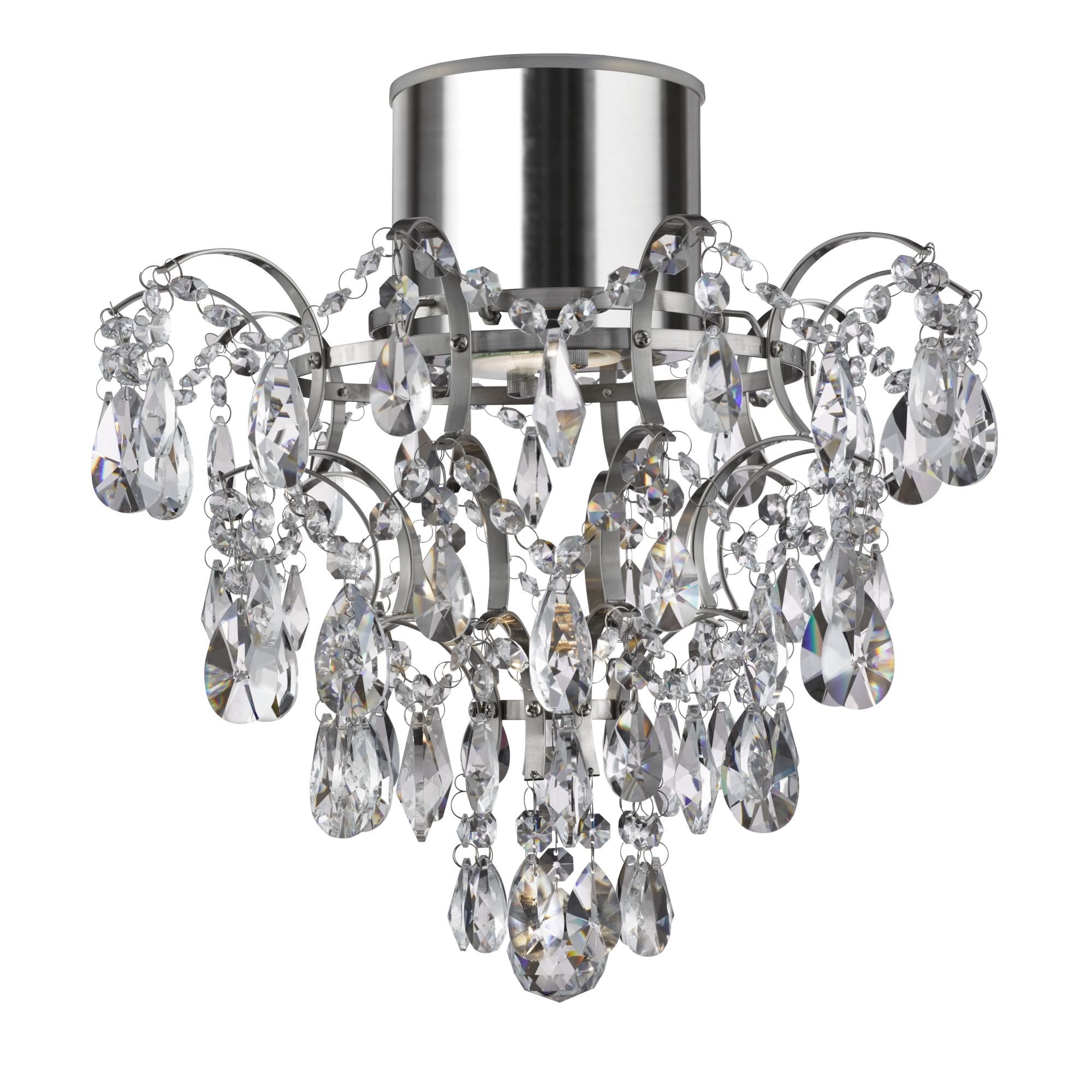 Searchlight IP44 Chandelier With Crystal Droplets And Buttons